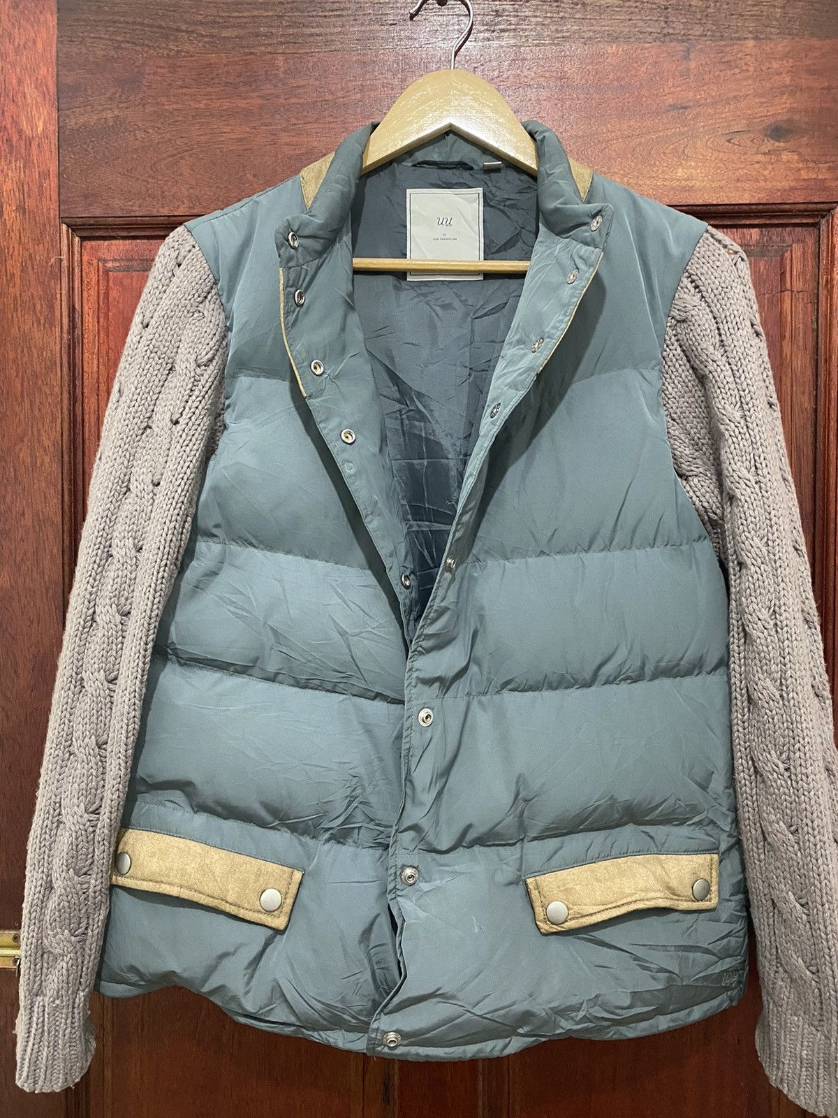 Jun Takahashi Undercover Jun Takahashi Puffer Jacket Knitted Sleeve Design Size L / US 10 / IT 46 - 3 Thumbnail