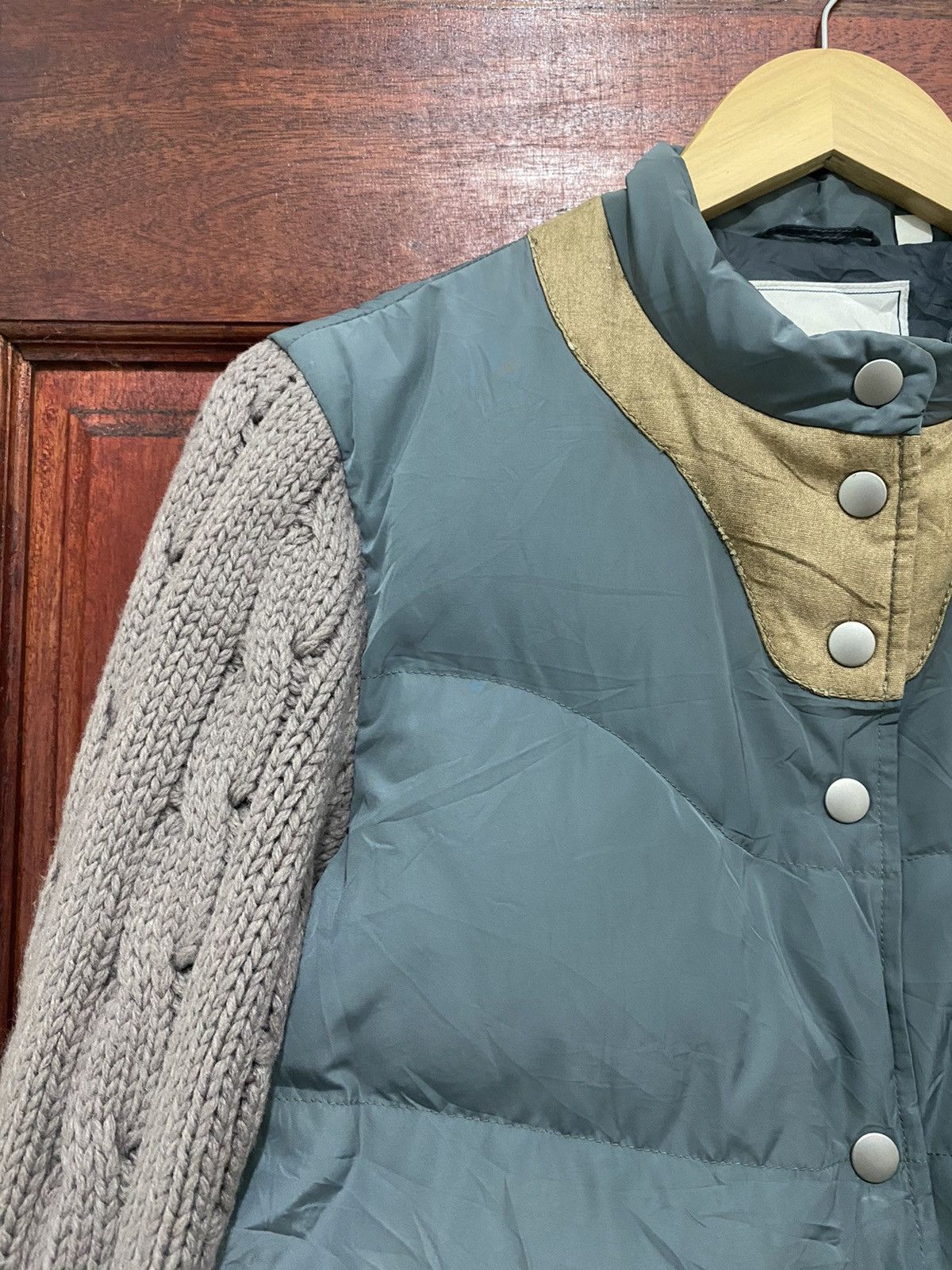Jun Takahashi Undercover Jun Takahashi Puffer Jacket Knitted Sleeve Design Size L / US 10 / IT 46 - 6 Thumbnail