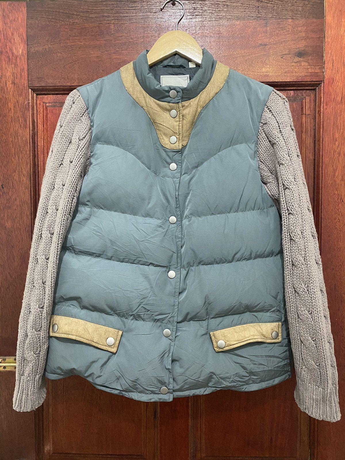 Jun Takahashi Undercover Jun Takahashi Puffer Jacket Knitted Sleeve Design Size L / US 10 / IT 46 - 1 Thumbnail