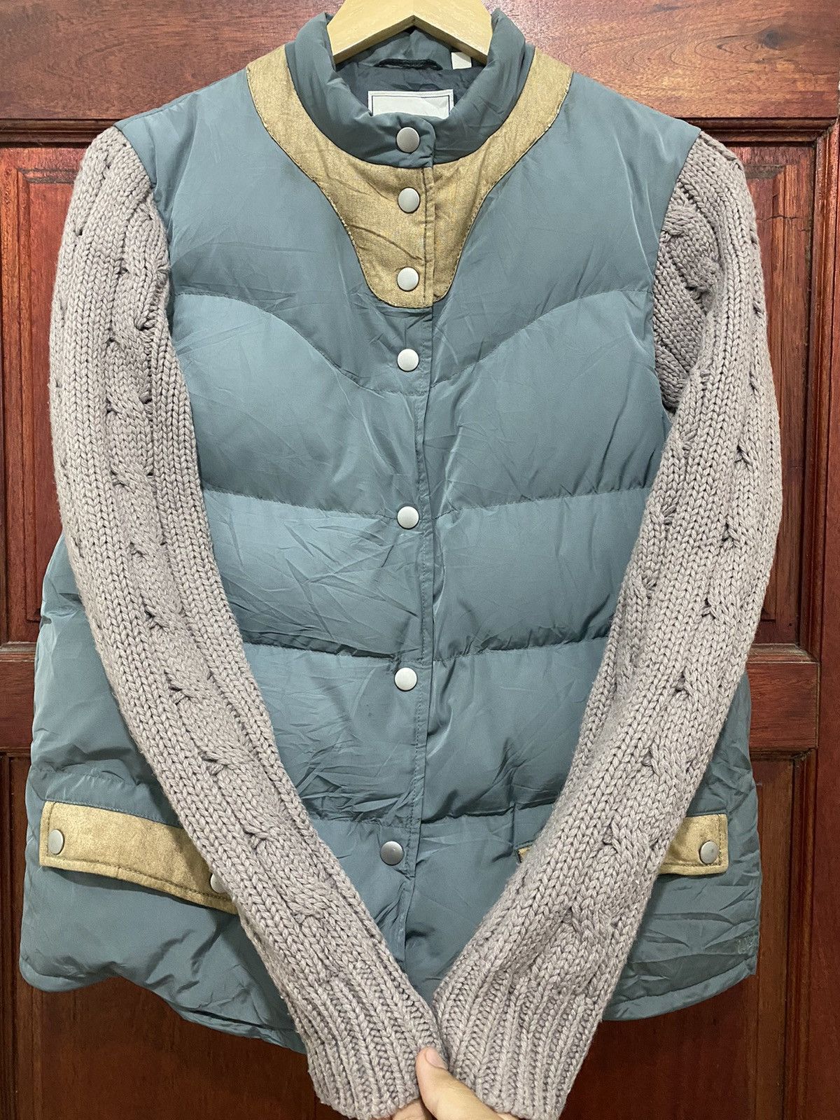 Jun Takahashi Undercover Jun Takahashi Puffer Jacket Knitted Sleeve Design Size L / US 10 / IT 46 - 4 Thumbnail