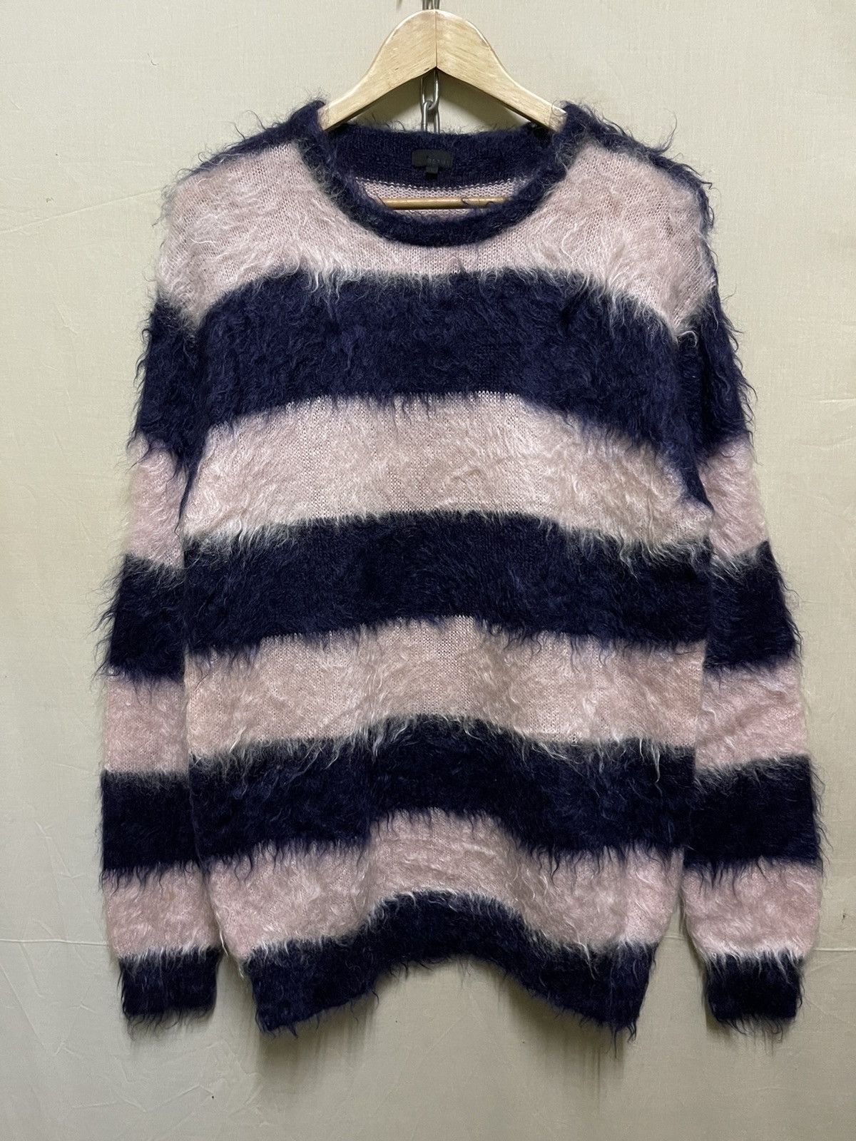 Beams Plus Beams Jumper Striped Mohair Sweater | Grailed