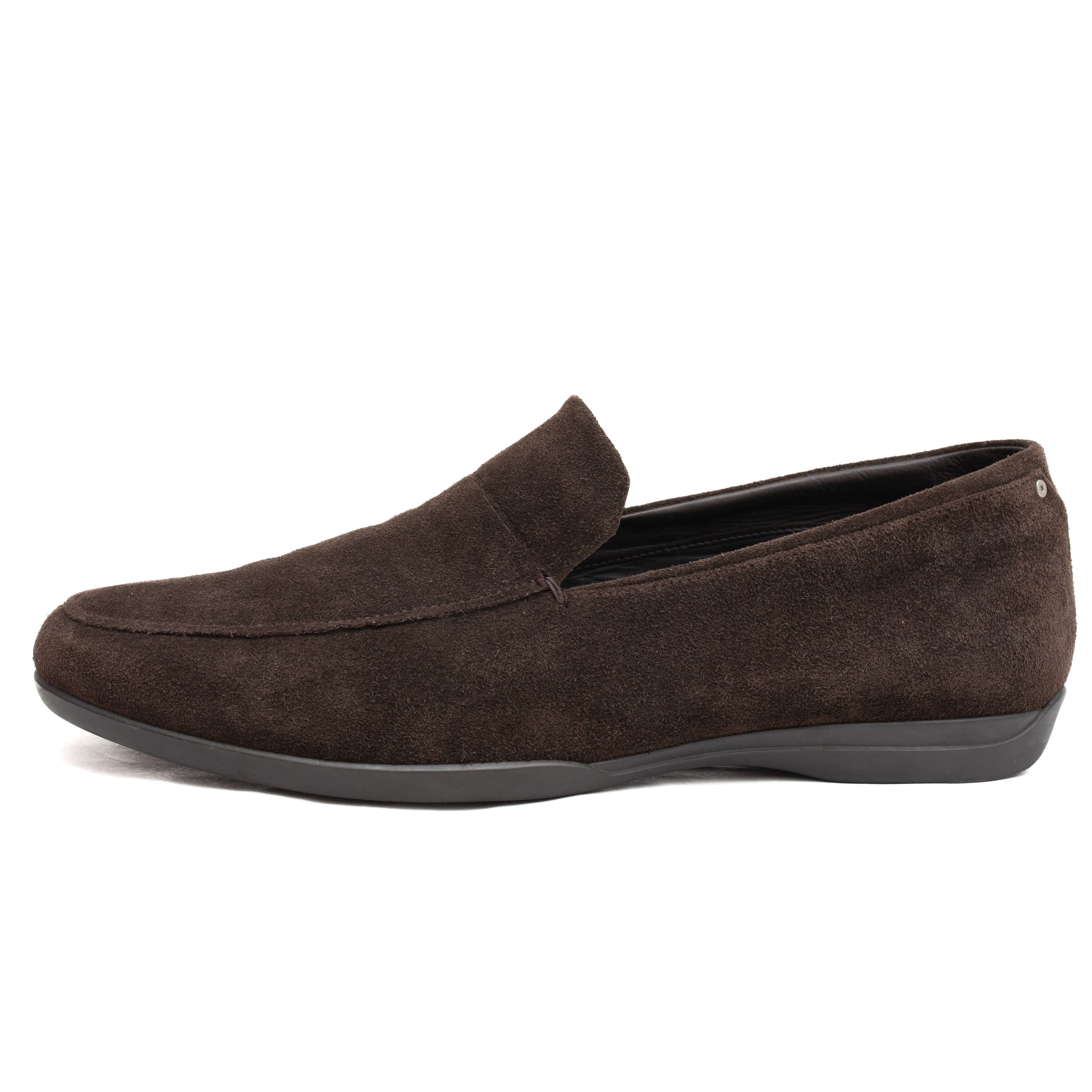 Porsche Design *No Tariff* PORSCHE DESIGN Suede Brown Loafers Size US 10 / EU 43 - 3 Thumbnail