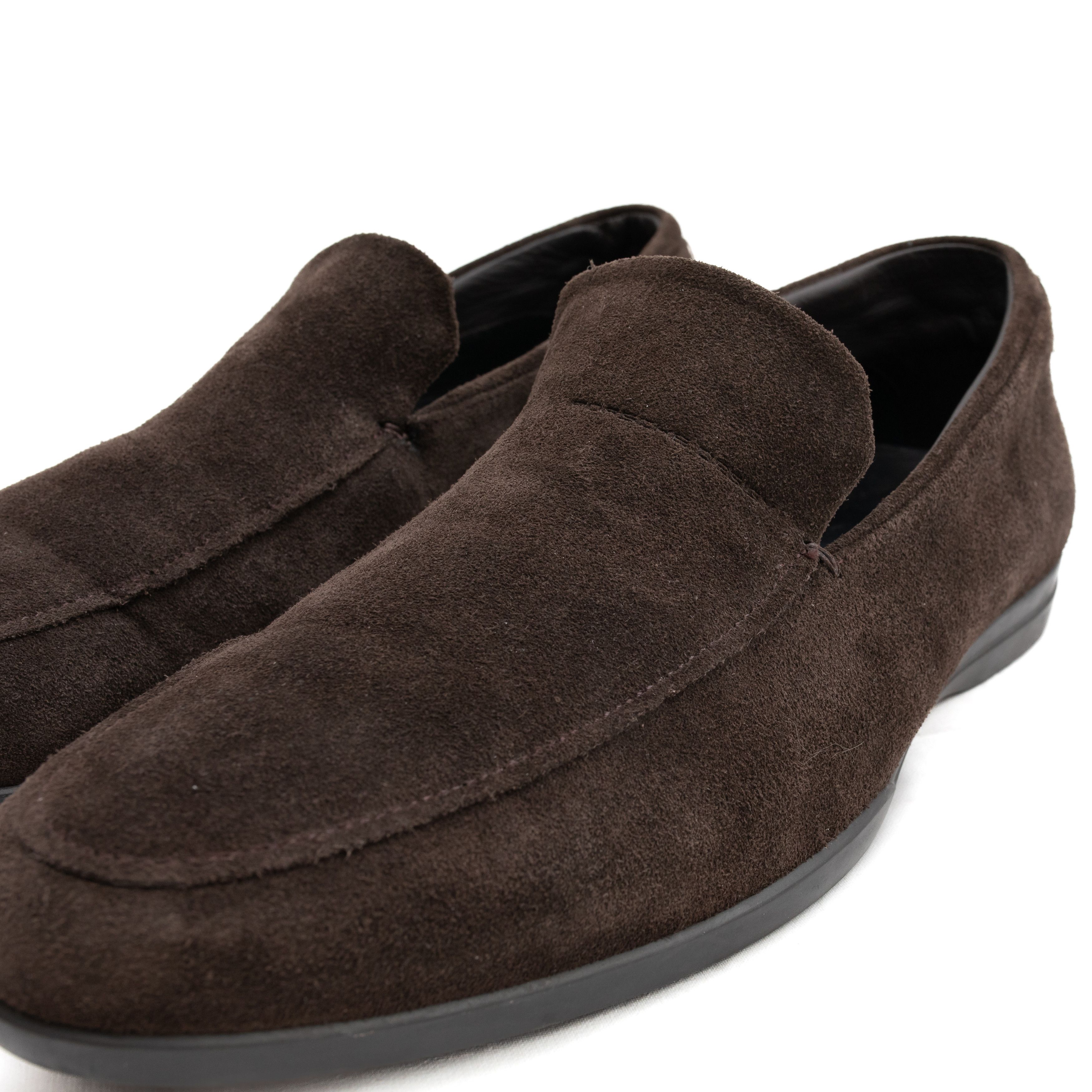 Porsche Design *No Tariff* PORSCHE DESIGN Suede Brown Loafers Size US 10 / EU 43 - 2 Thumbnail