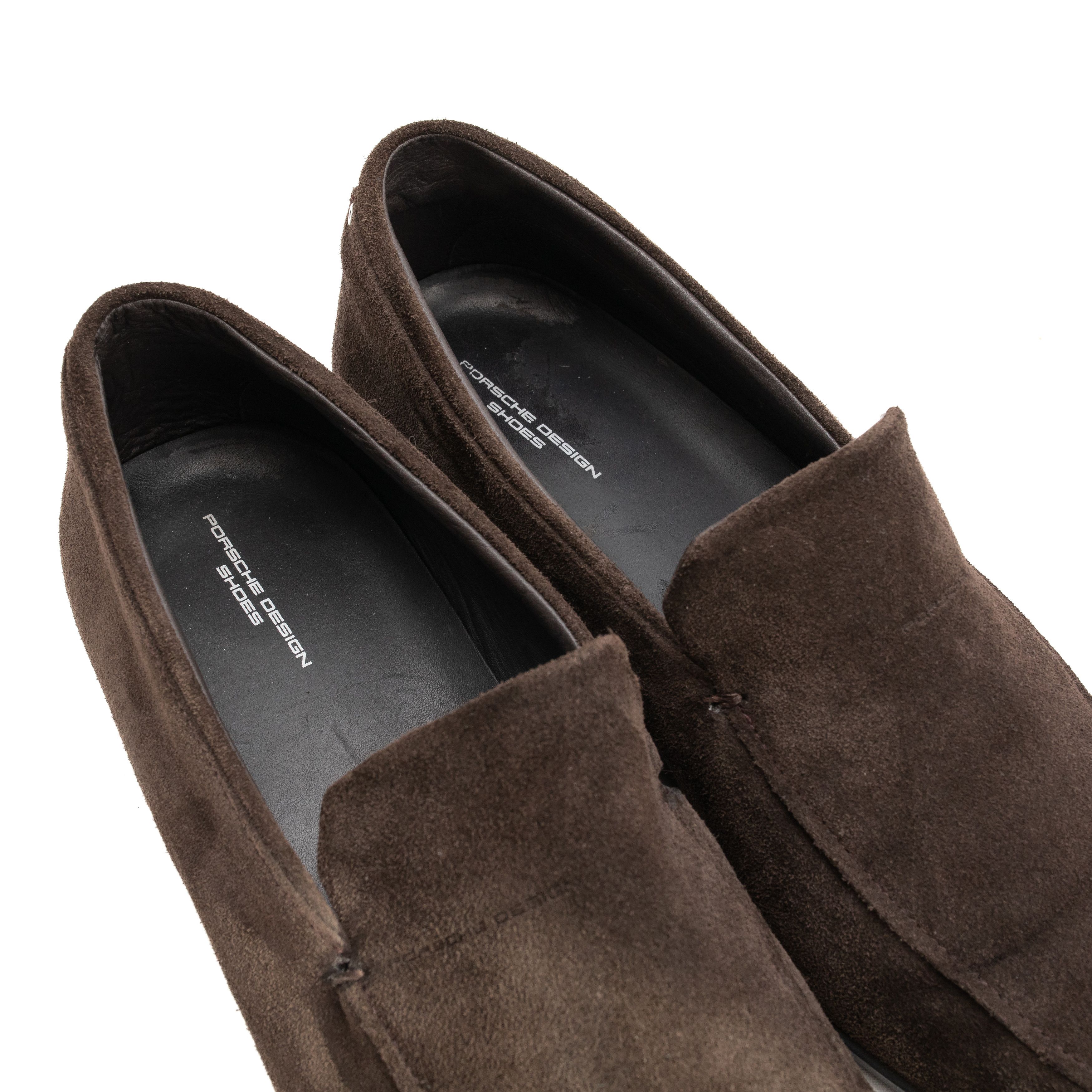 Porsche Design *No Tariff* PORSCHE DESIGN Suede Brown Loafers Size US 10 / EU 43 - 8 Thumbnail