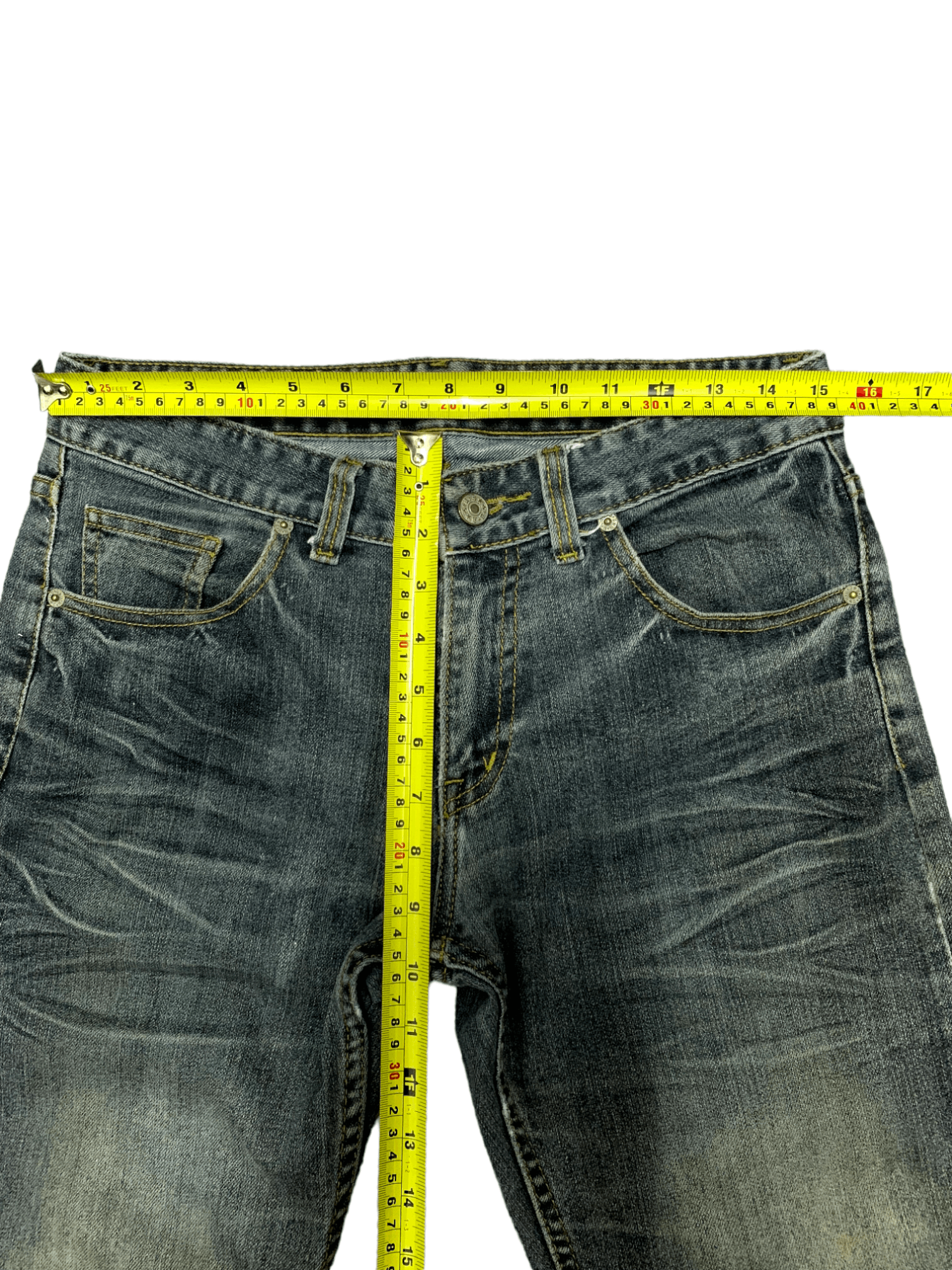 Japanese Brand Vintage Japanese Brand Faded Style Flare Jeans Size US 30 / EU 46 - 11 Thumbnail