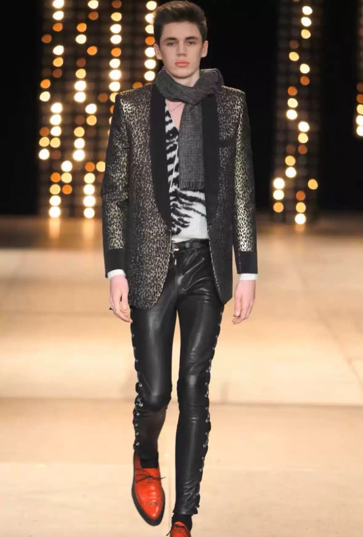Saint Laurent Paris Saint Laurent Sheep Skin Weave Jean Size 34 