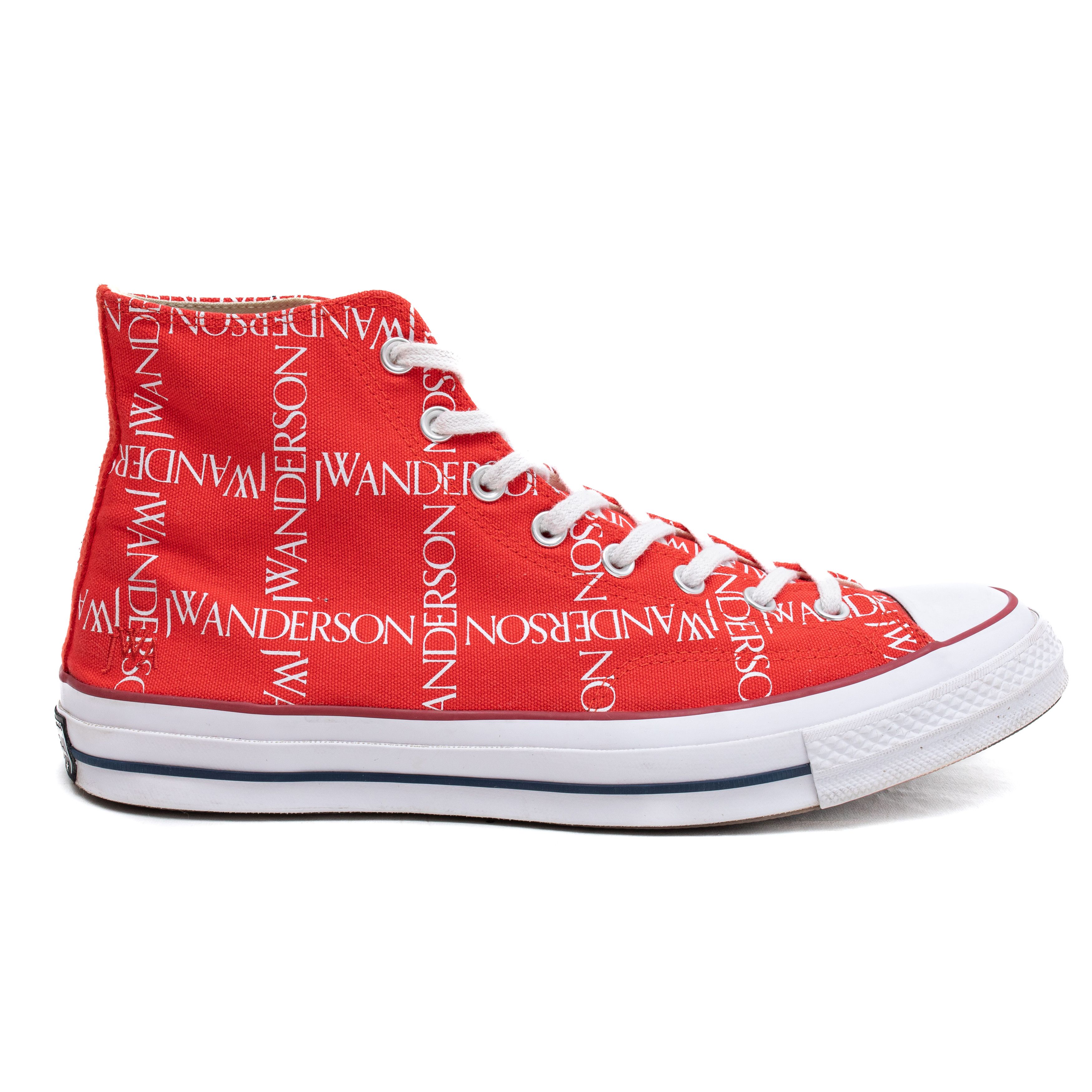 Converse × JW Anderson CONVERSE X JW ANDERSON Chuck Taylor High Red Size US 12 / EU 45 - 4 Thumbnail