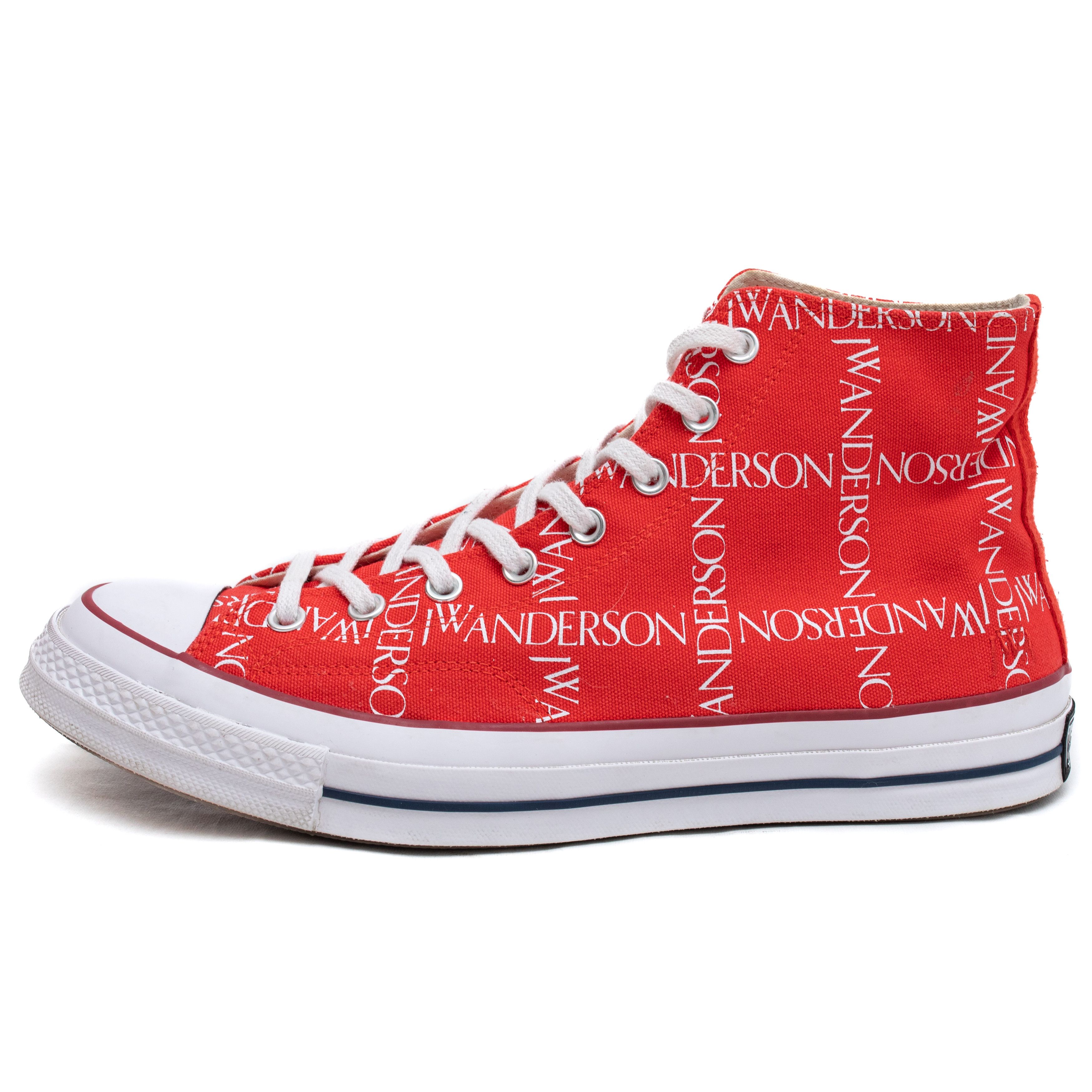 Converse × JW Anderson CONVERSE X JW ANDERSON Chuck Taylor High Red Size US 12 / EU 45 - 2 Thumbnail