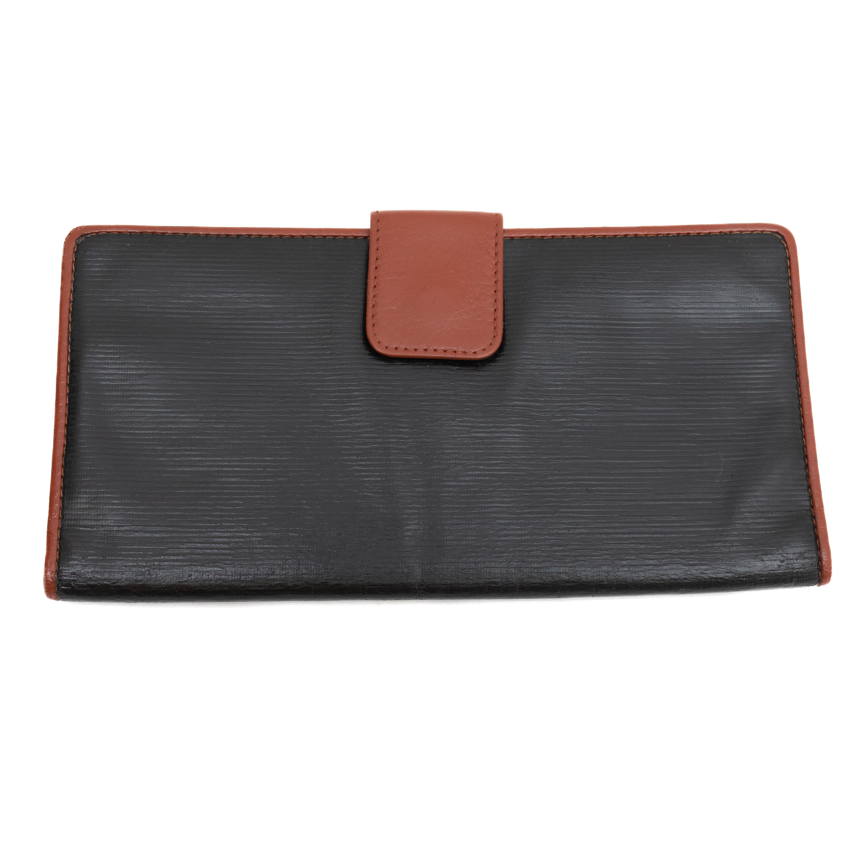Fendi FENDI Vintage Trifold FF Logo Wallet Black / Brown Size ONE SIZE - 3 Thumbnail