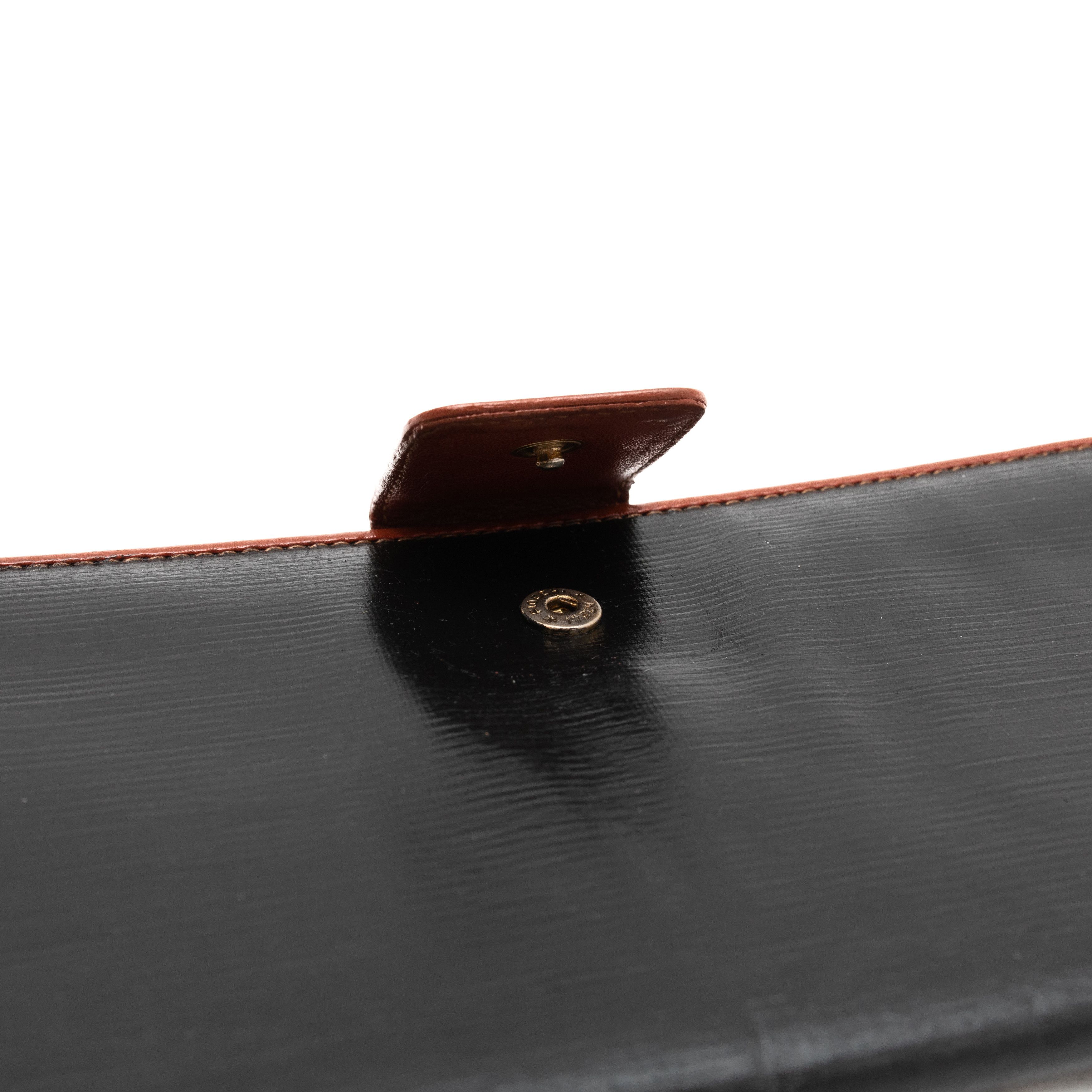 Fendi FENDI Vintage Trifold FF Logo Wallet Black / Brown Size ONE SIZE - 4 Thumbnail
