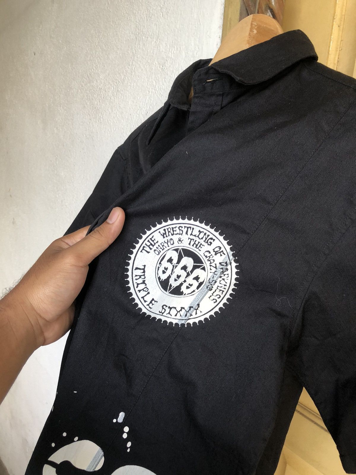 Japanese Brand Rare❗️Triplesix Punk Drunkers Wrestling of Darkness Shirt Size US XL / EU 56 / 4 - 9 Thumbnail