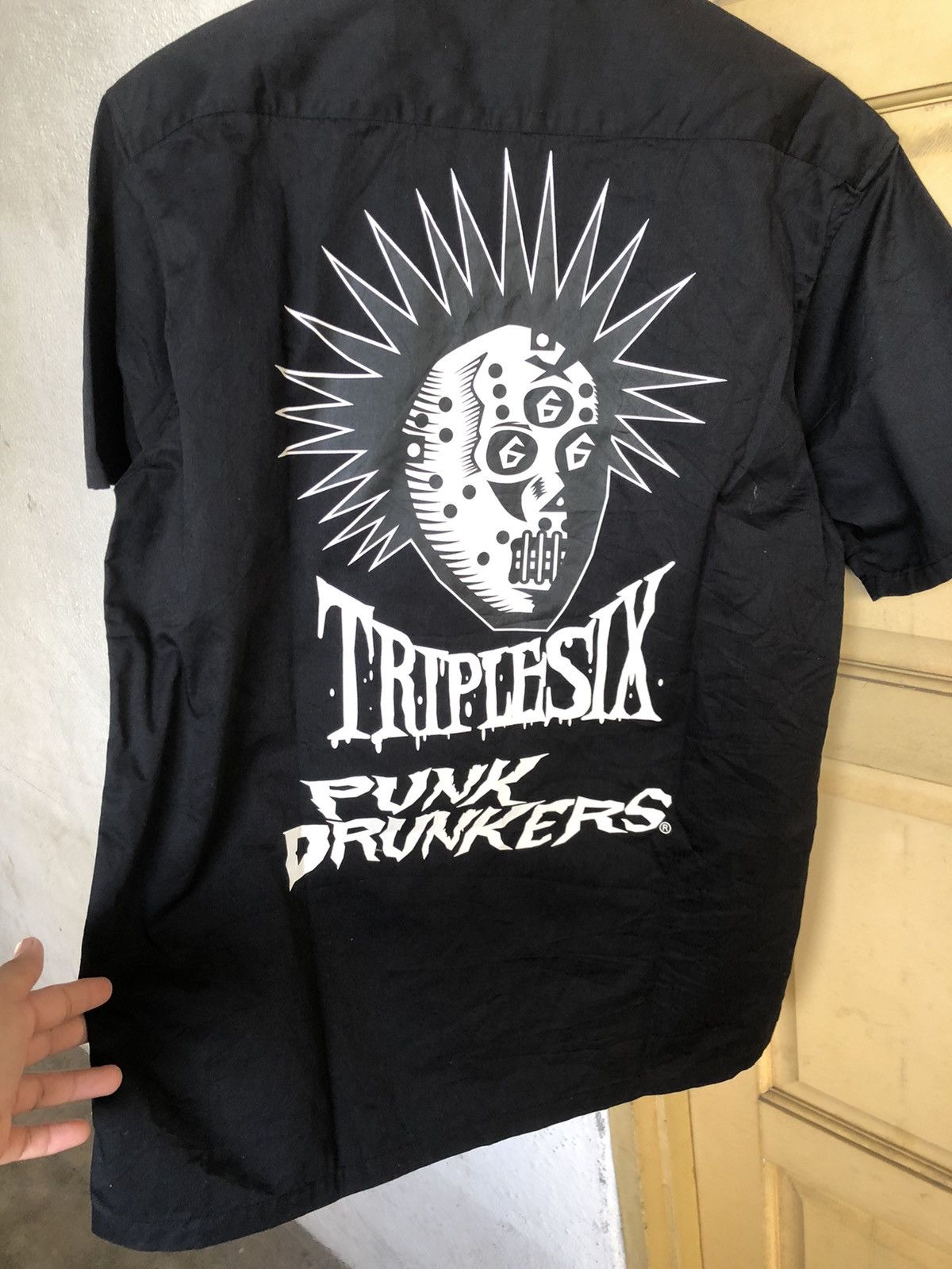 Japanese Brand Rare❗️Triplesix Punk Drunkers Wrestling of Darkness Shirt Size US XL / EU 56 / 4 - 15 Thumbnail