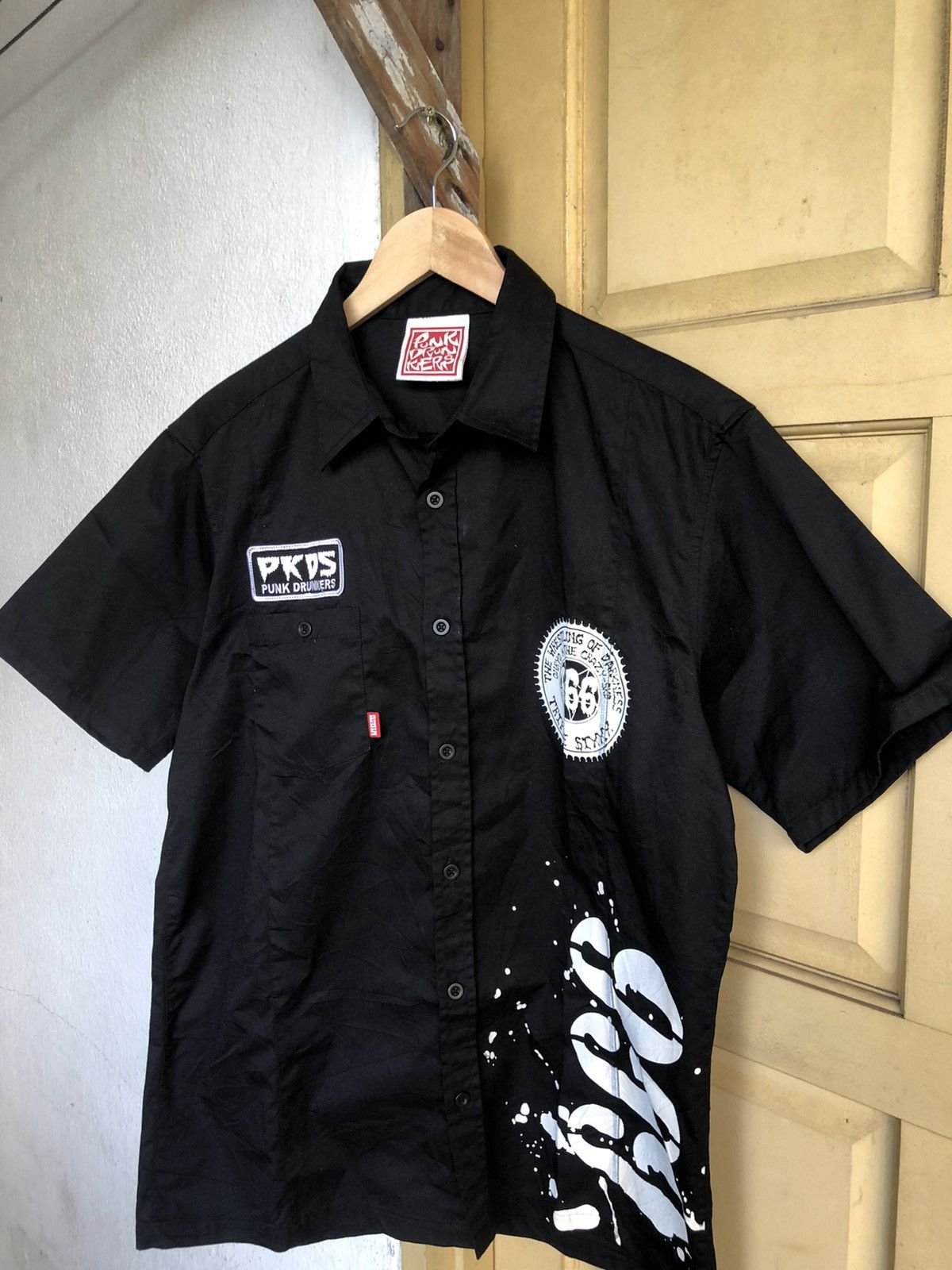 Japanese Brand Rare❗️Triplesix Punk Drunkers Wrestling of Darkness Shirt Size US XL / EU 56 / 4 - 6 Thumbnail