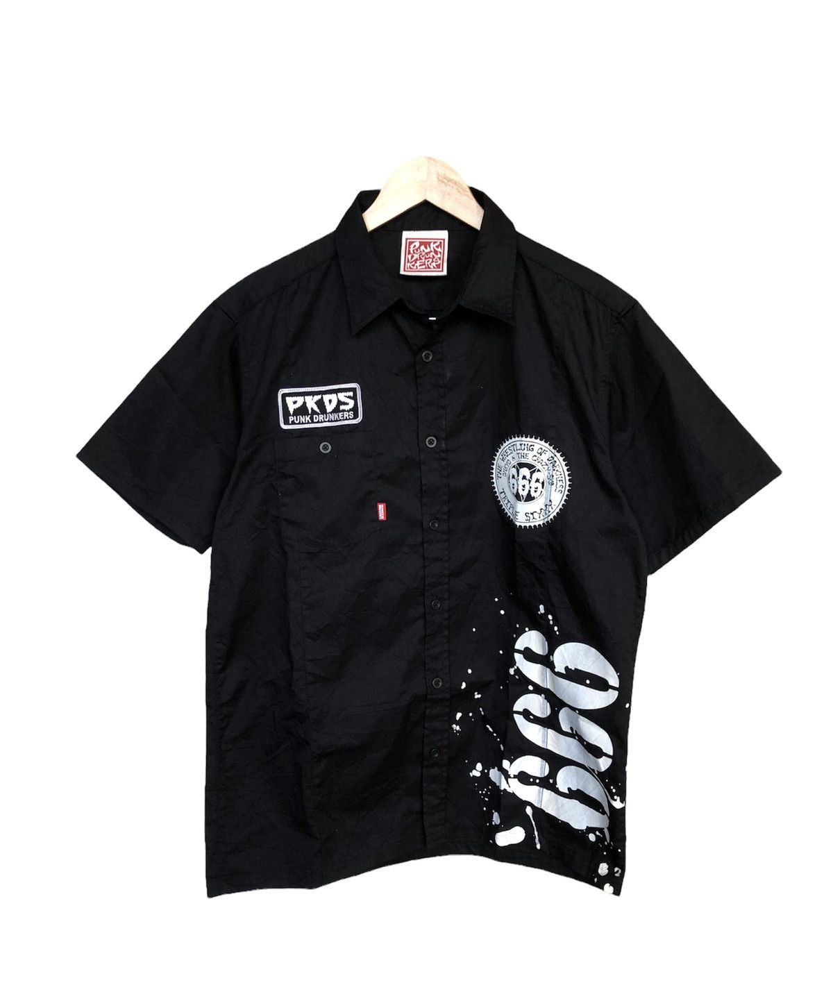 Japanese Brand Rare❗️Triplesix Punk Drunkers Wrestling of Darkness Shirt Size US XL / EU 56 / 4 - 2 Thumbnail