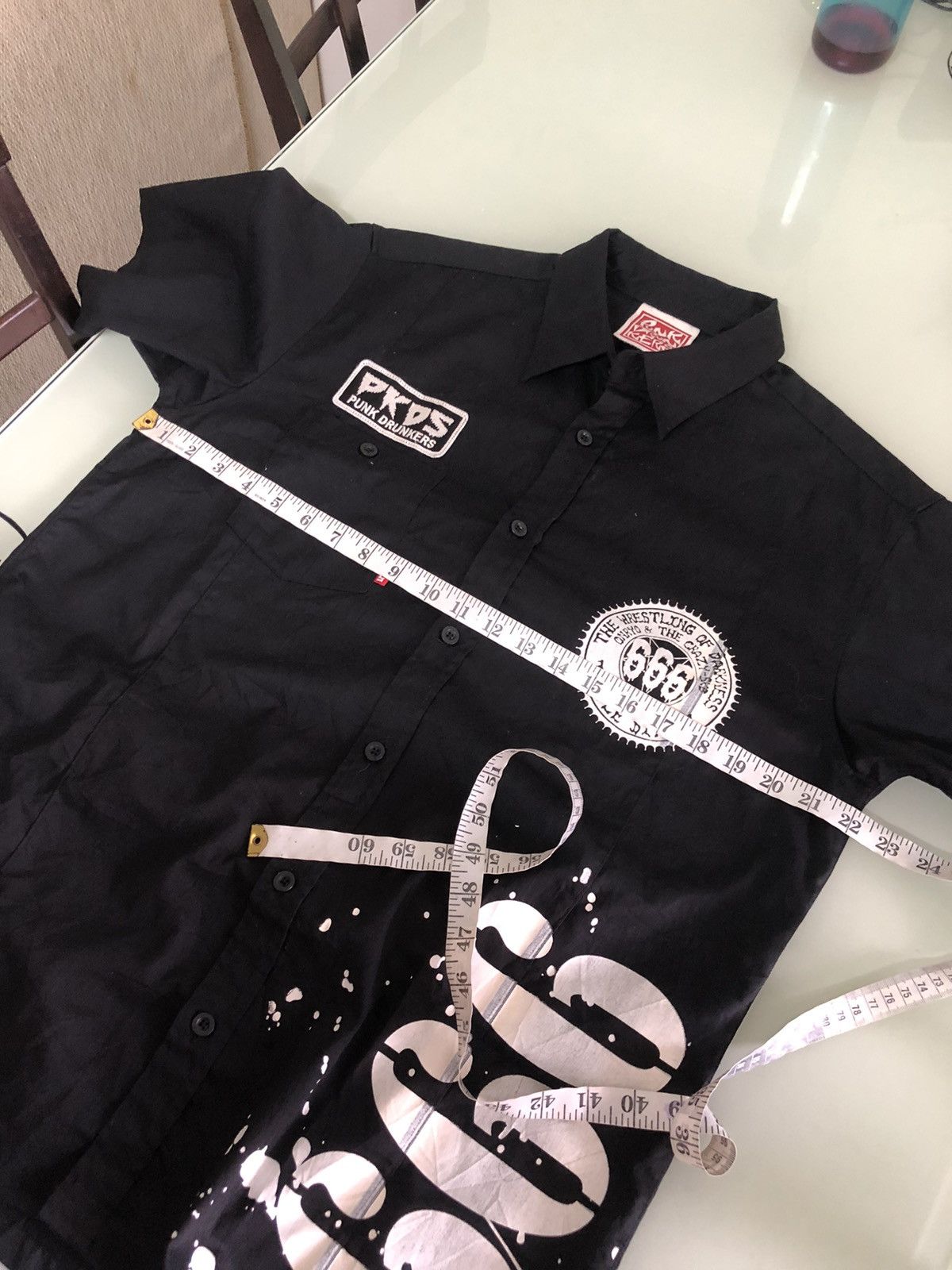Japanese Brand Rare❗️Triplesix Punk Drunkers Wrestling of Darkness Shirt Size US XL / EU 56 / 4 - 16 Thumbnail