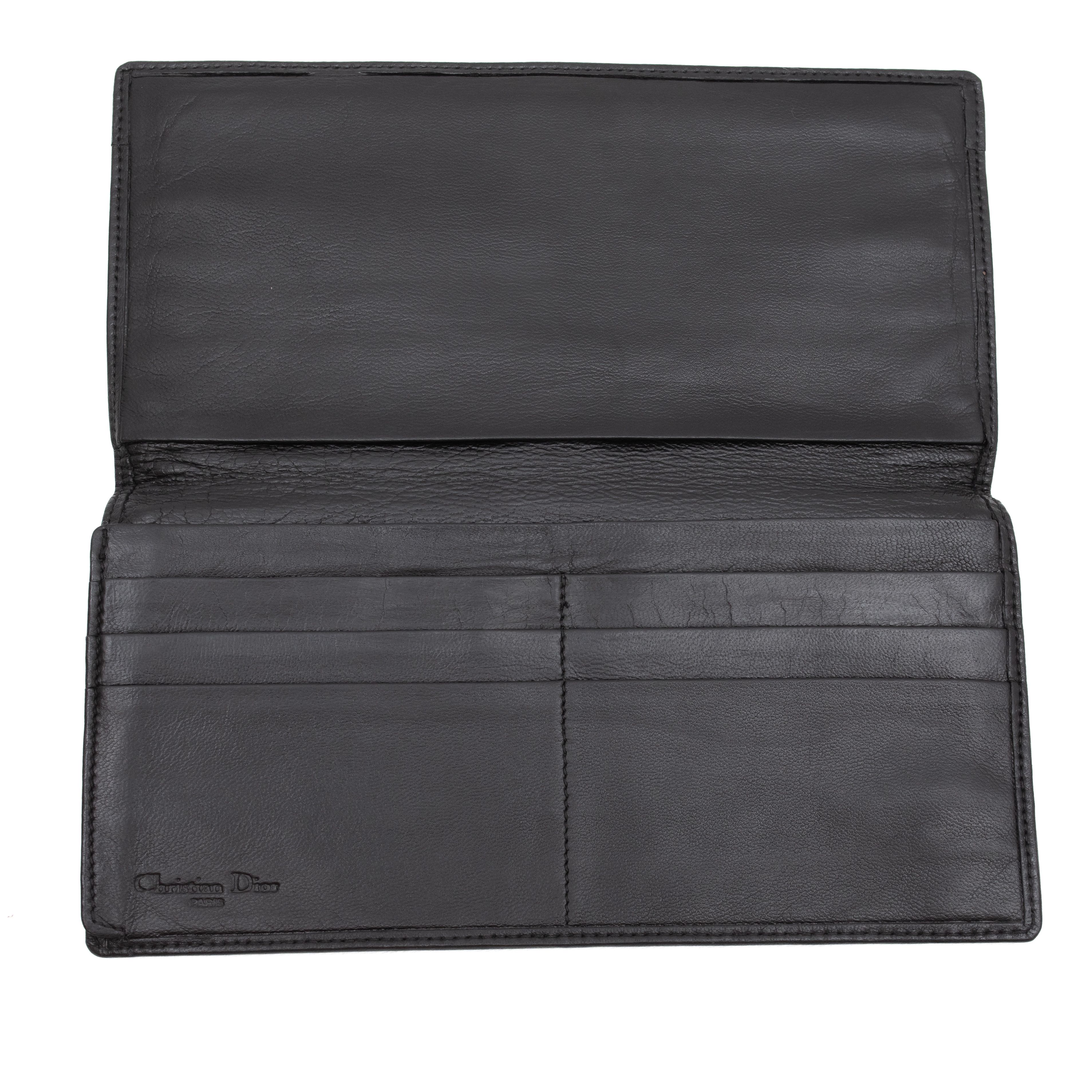 Dior CHRISTIAN DIOR Vintage Cowhide Leather Wallet / Purse Size ONE SIZE - 3 Thumbnail
