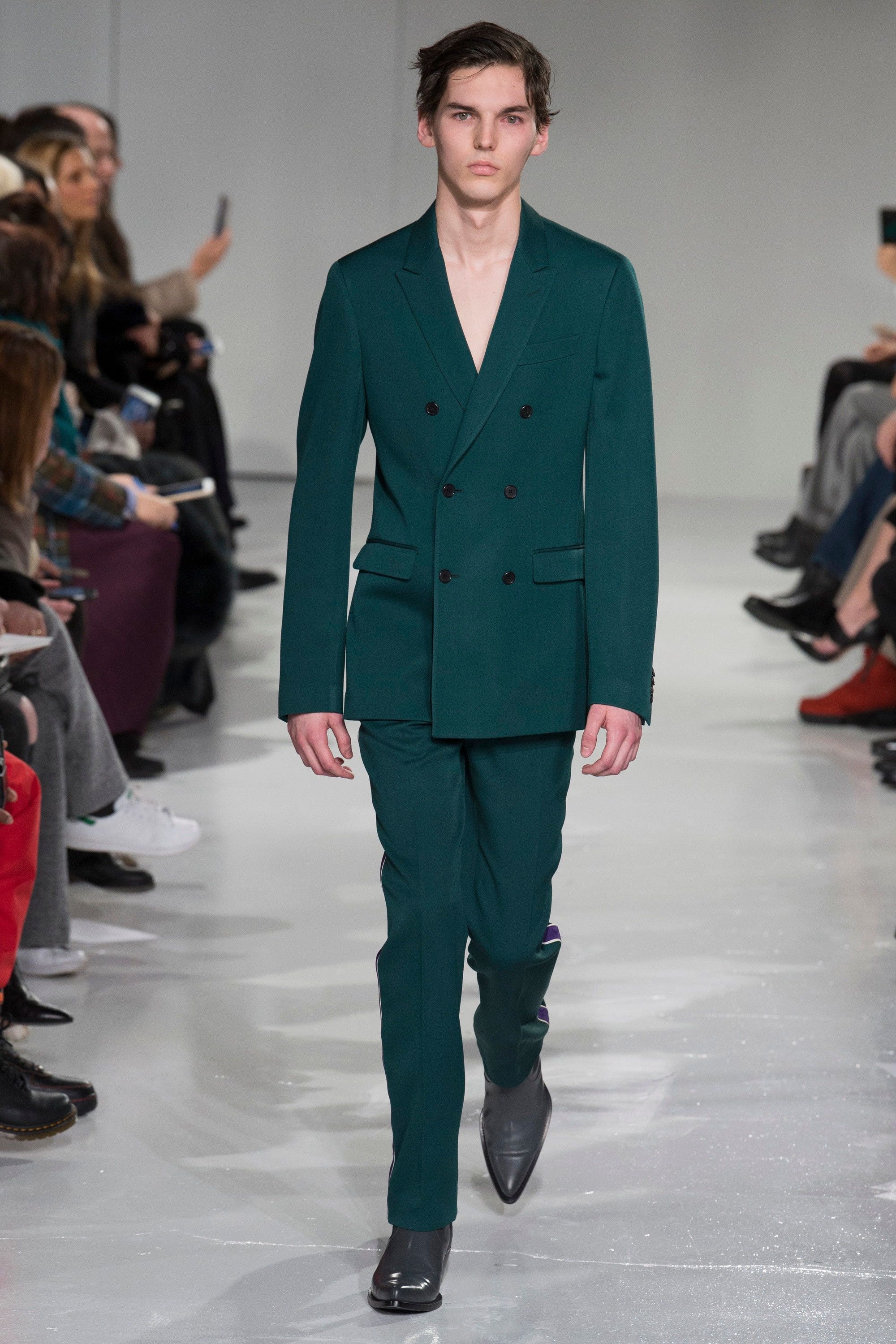 Calvin Klein 205W39NYC FW17 CLASSIC DB BLAZER FOREST GREEN Size US M / EU 48-50 / 2 - 2 Thumbnail