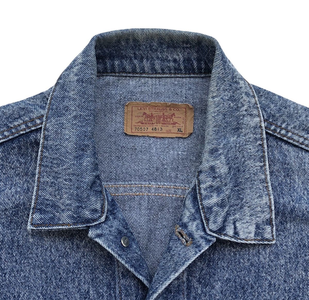 Levi's Vintage 80s Levis Trucker Jacket Made In USA 🇺🇸 Size US XL / EU 56 / 4 - 7 Thumbnail