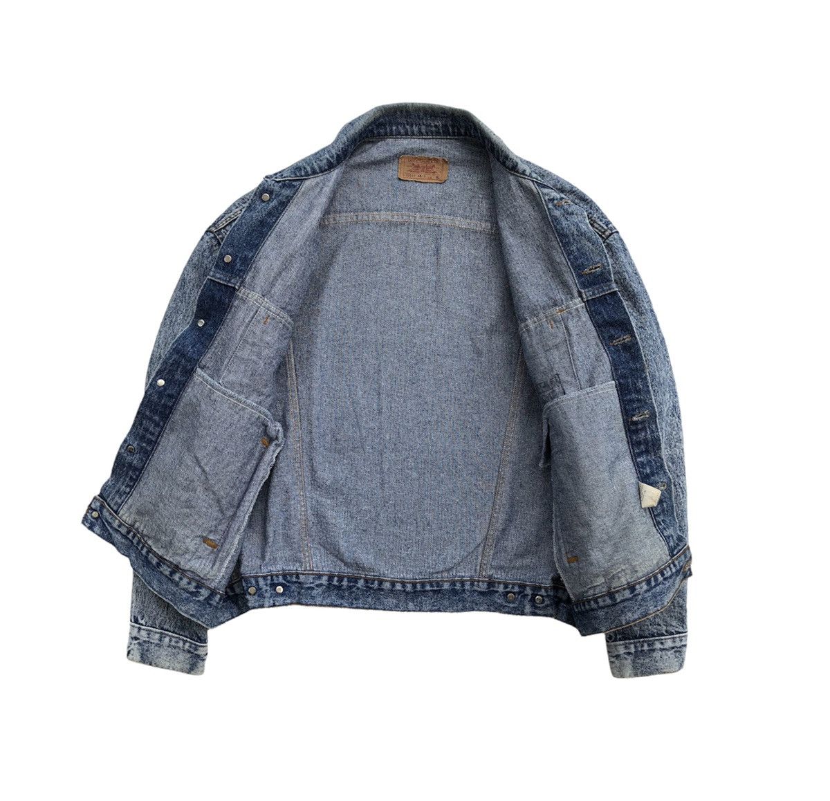 Levi's Vintage 80s Levis Trucker Jacket Made In USA 🇺🇸 Size US XL / EU 56 / 4 - 3 Thumbnail