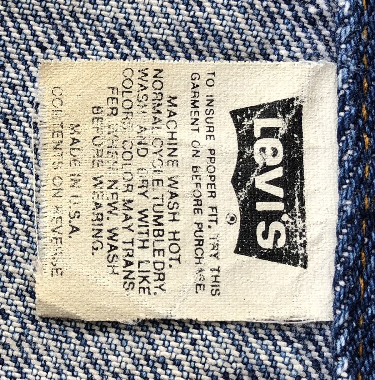 Levi's Vintage 80s Levis Trucker Jacket Made In USA 🇺🇸 Size US XL / EU 56 / 4 - 18 Thumbnail
