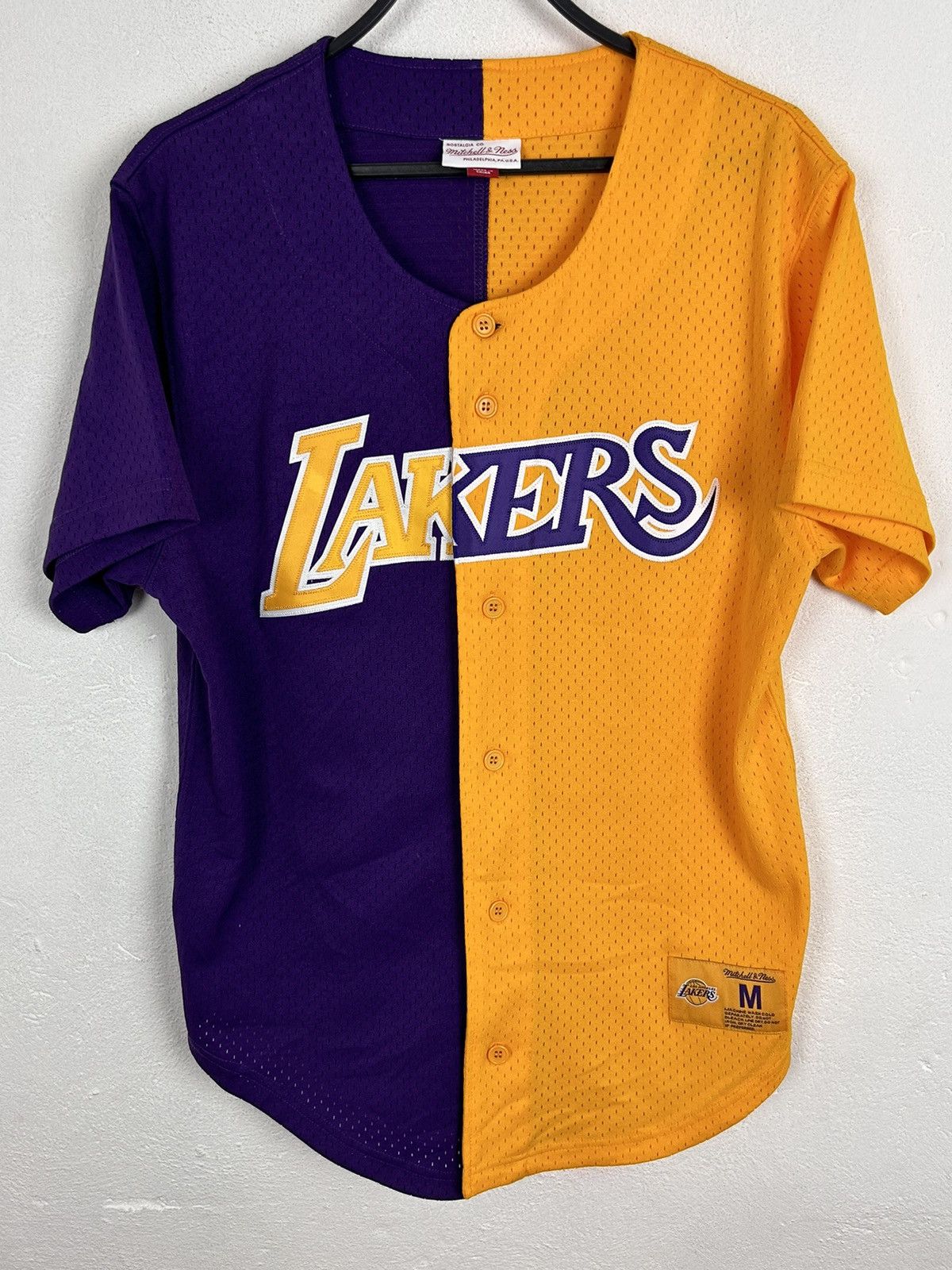 Mitchell & Ness Branded Wool Baseball Jersey (Size L) (VERY RARE)