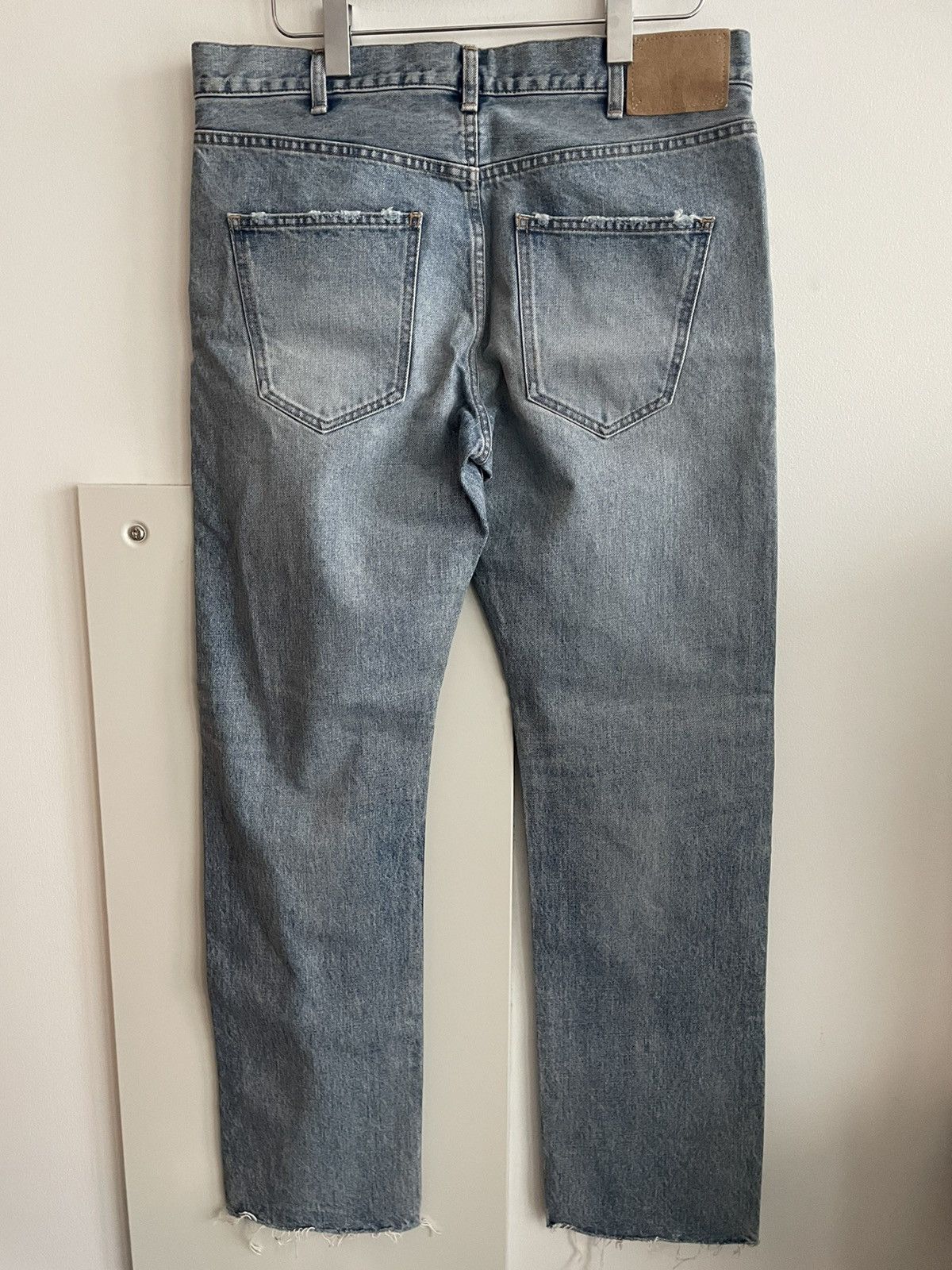 Celine × Hedi Slimane Extremely Rare Sold-out Brand NEW Celine Trash Crash Denim Size US 34 / EU 50 - 22 Thumbnail