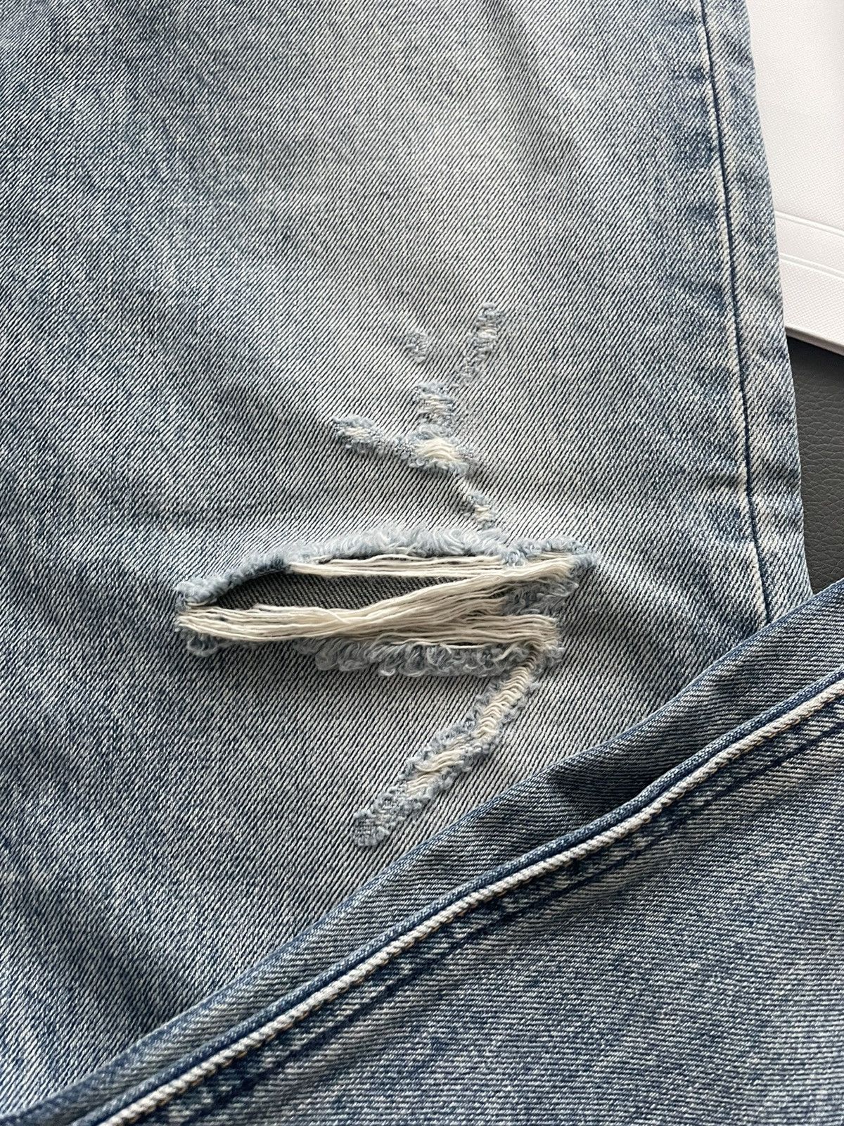 Celine × Hedi Slimane Extremely Rare Sold-out Brand NEW Celine Trash Crash Denim Size US 34 / EU 50 - 18 Thumbnail