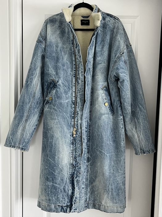 Fear of God Fear of God Selvedge Denim Holy Water Alpaca Deck Coat