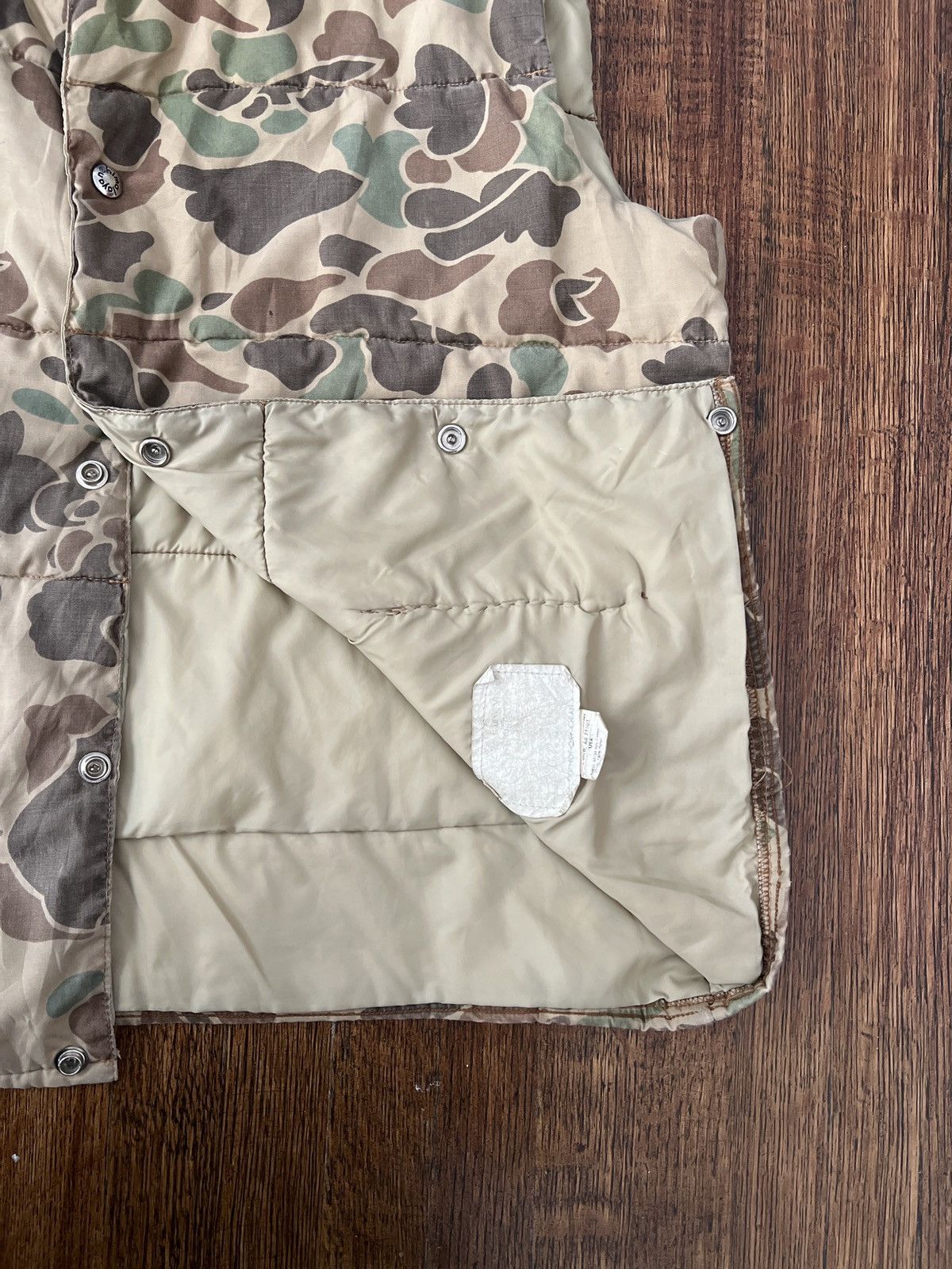 Vintage Vintage Duck Camo quilted hunting vest Size US L / EU 52-54 / 3 - 2 Thumbnail