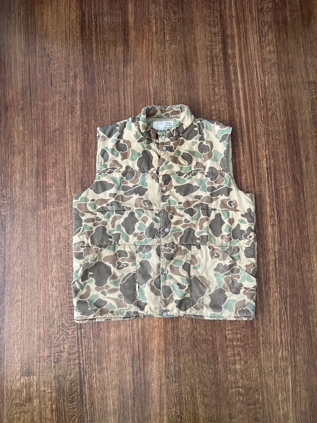 Vintage Vintage Duck Camo quilted hunting vest Size US L / EU 52-54 / 3 - 1 Thumbnail