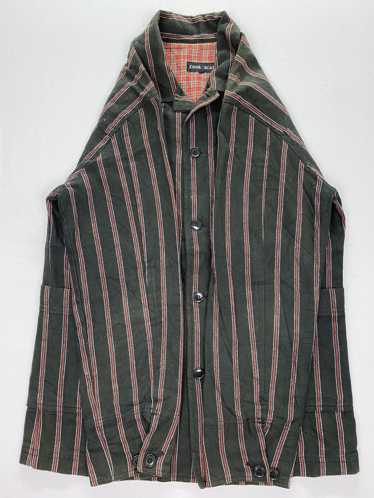Japanese Brand Cool Scat Stripes Chore Jacket Size US S / EU 44-46 / 1 - 5 Thumbnail
