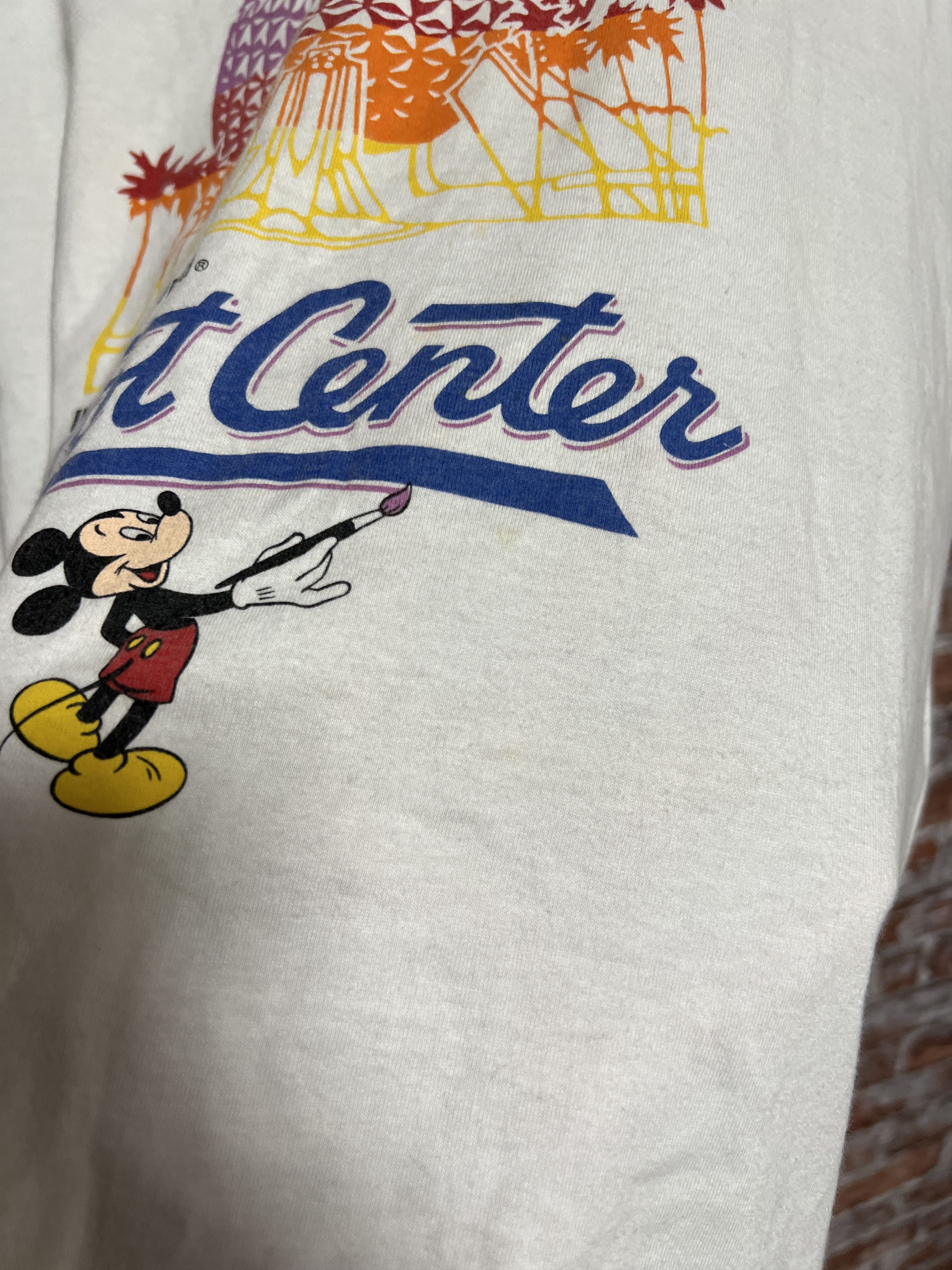 Cartoon Network × Disney × Vintage Vintage 90s Walt Disney World Epcot Center T-shirt Size US XL / EU 56 / 4 - 13 Thumbnail