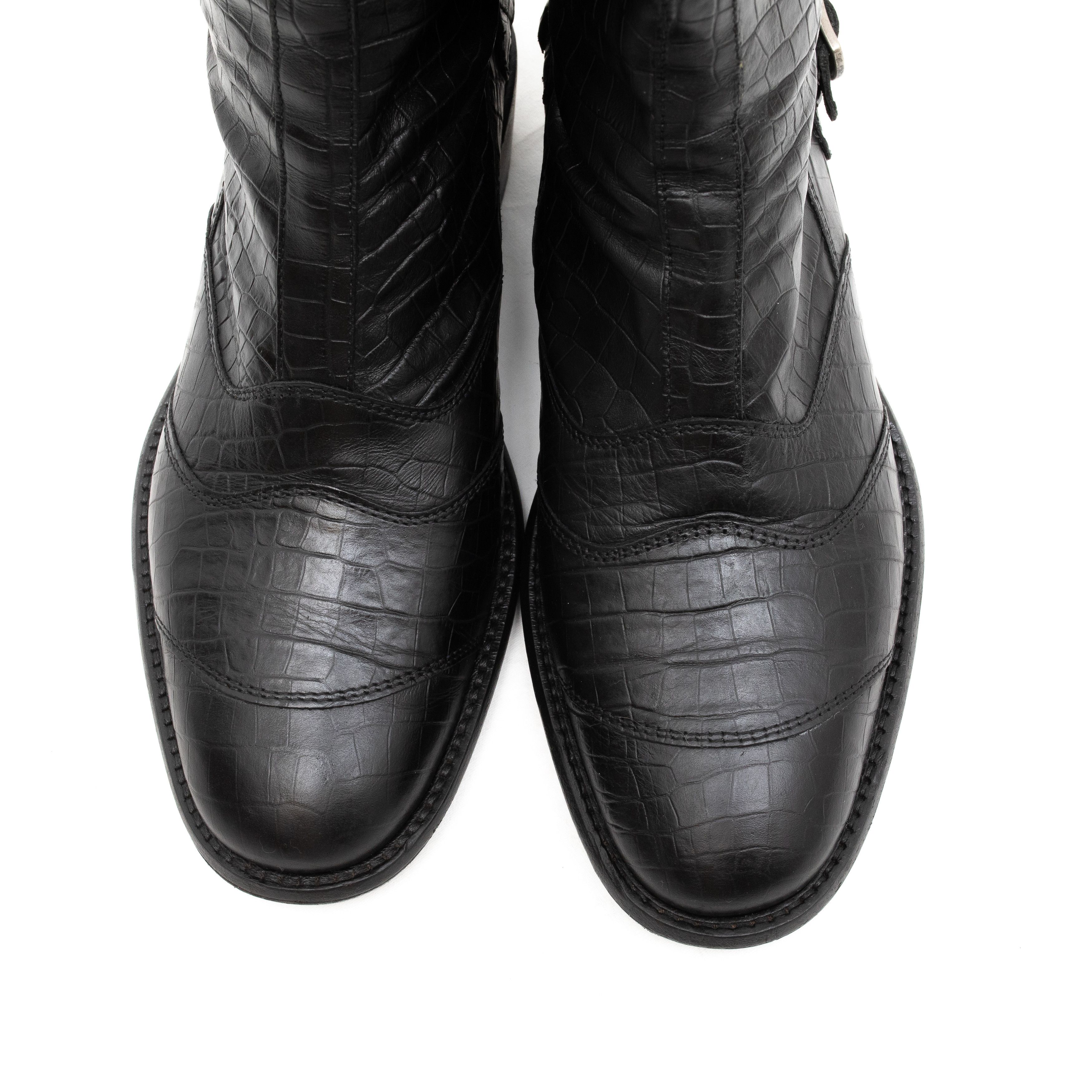 Belstaff BELSTAFF 425$ Crocodile Biker Roadmaster 1955 Boots Size US 7.5 / IT 37.5 - 5 Thumbnail