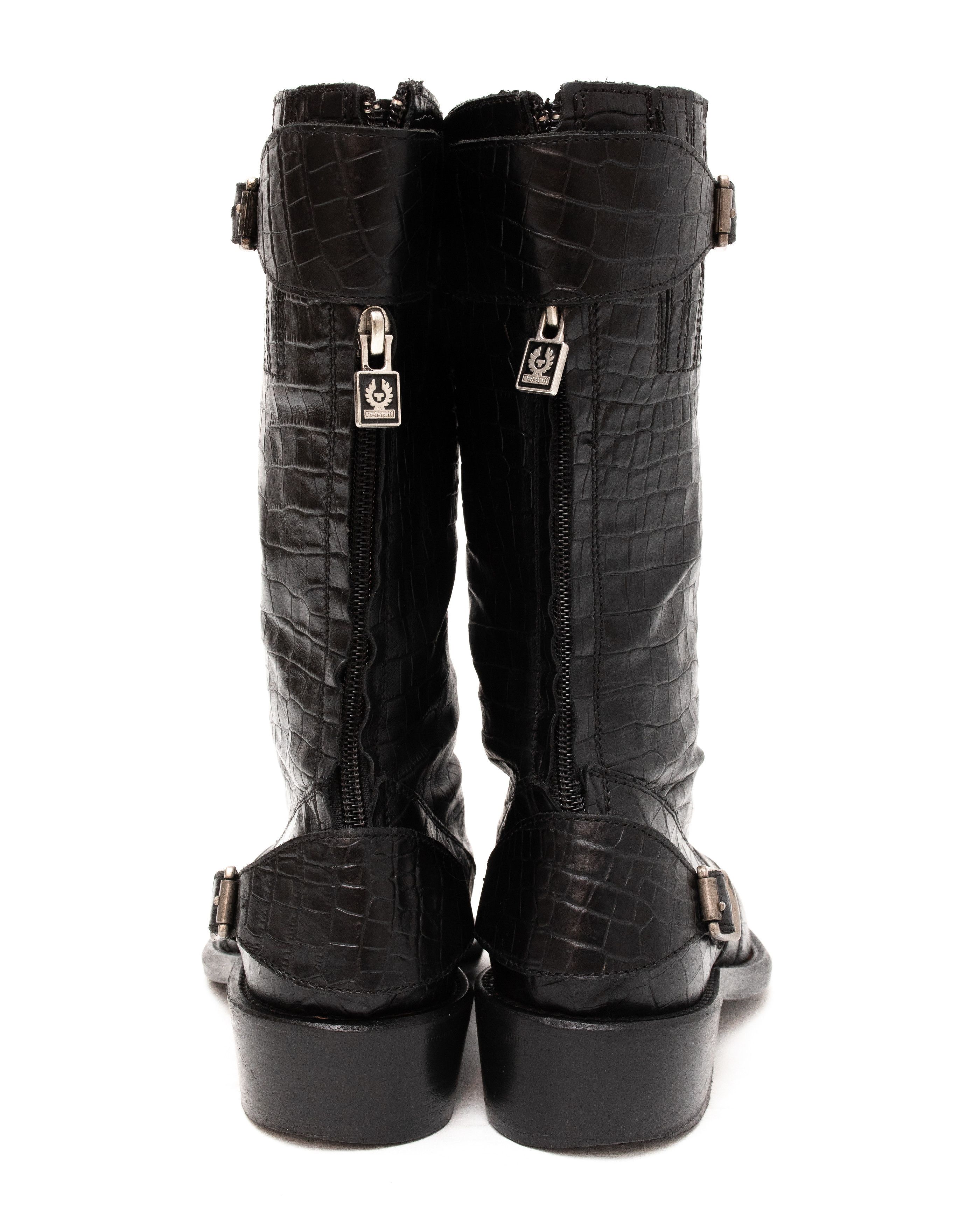 Belstaff BELSTAFF 425$ Crocodile Biker Roadmaster 1955 Boots Size US 7.5 / IT 37.5 - 6 Thumbnail