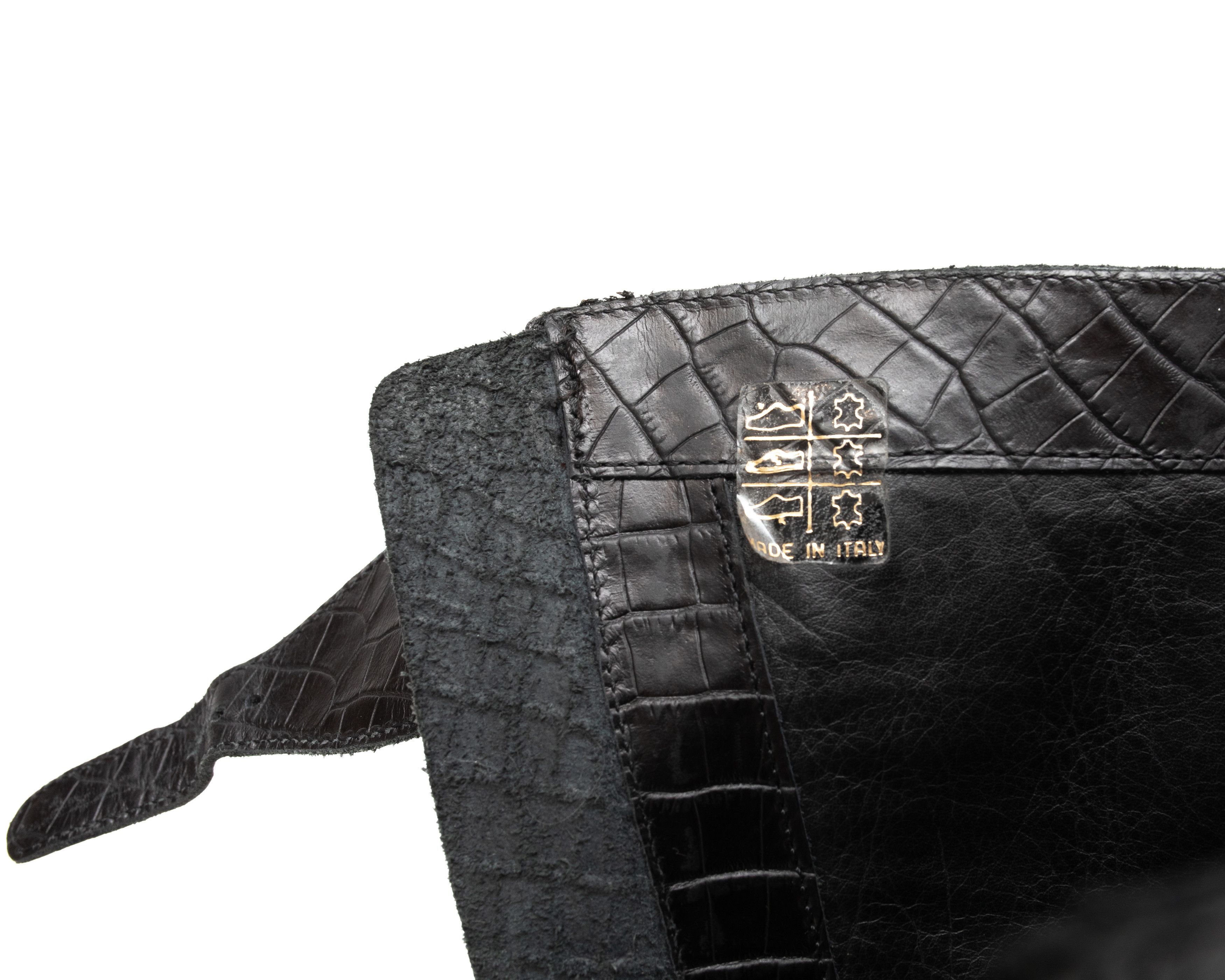 Belstaff BELSTAFF 425$ Crocodile Biker Roadmaster 1955 Boots Size US 7.5 / IT 37.5 - 11 Thumbnail