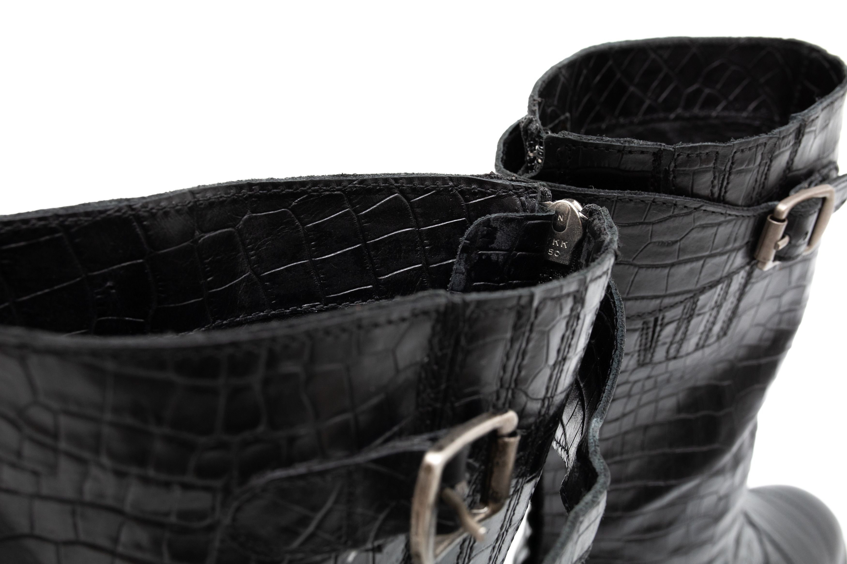 Belstaff BELSTAFF 425$ Crocodile Biker Roadmaster 1955 Boots Size US 7.5 / IT 37.5 - 10 Thumbnail