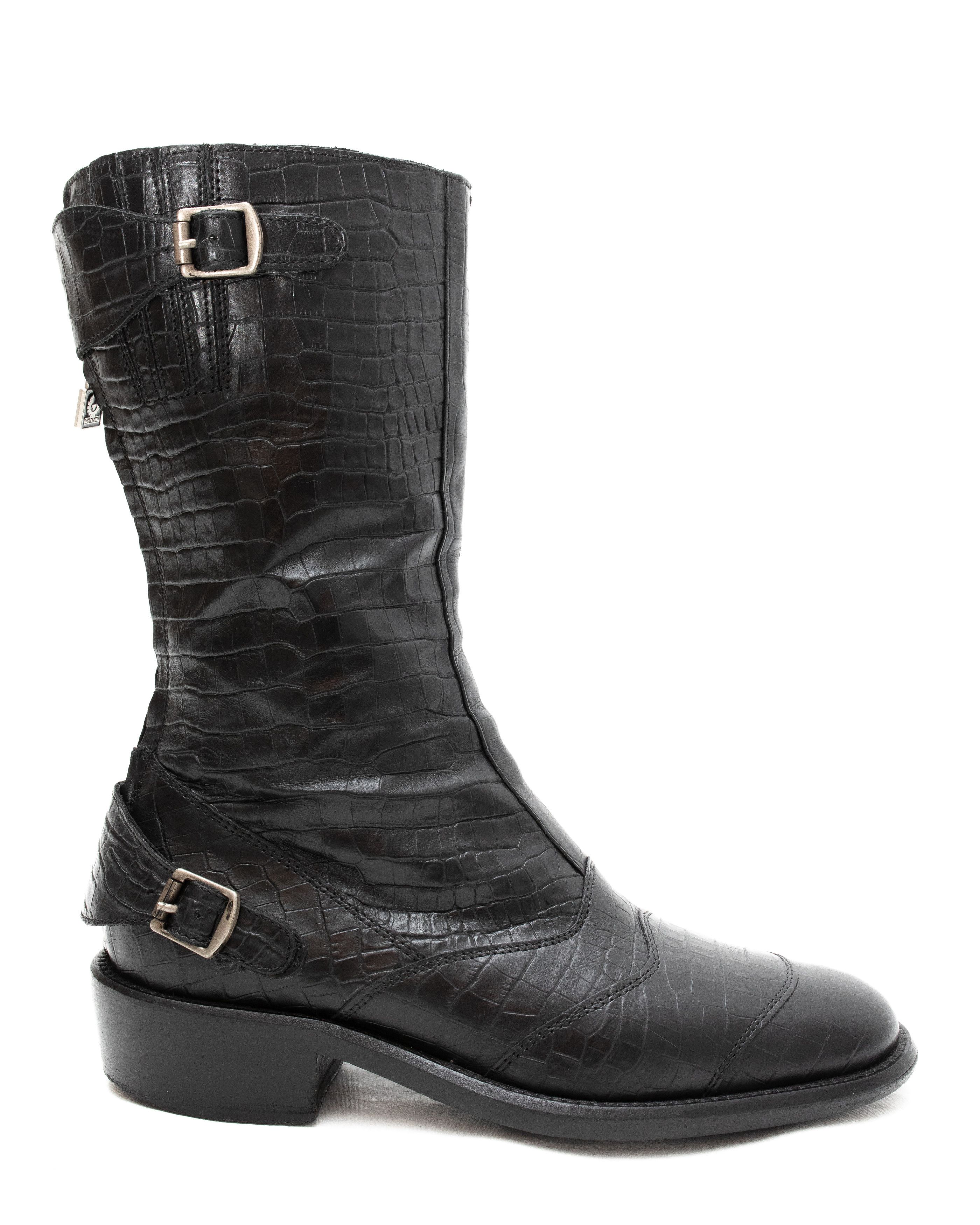 Belstaff BELSTAFF 425$ Crocodile Biker Roadmaster 1955 Boots Size US 7.5 / IT 37.5 - 3 Thumbnail