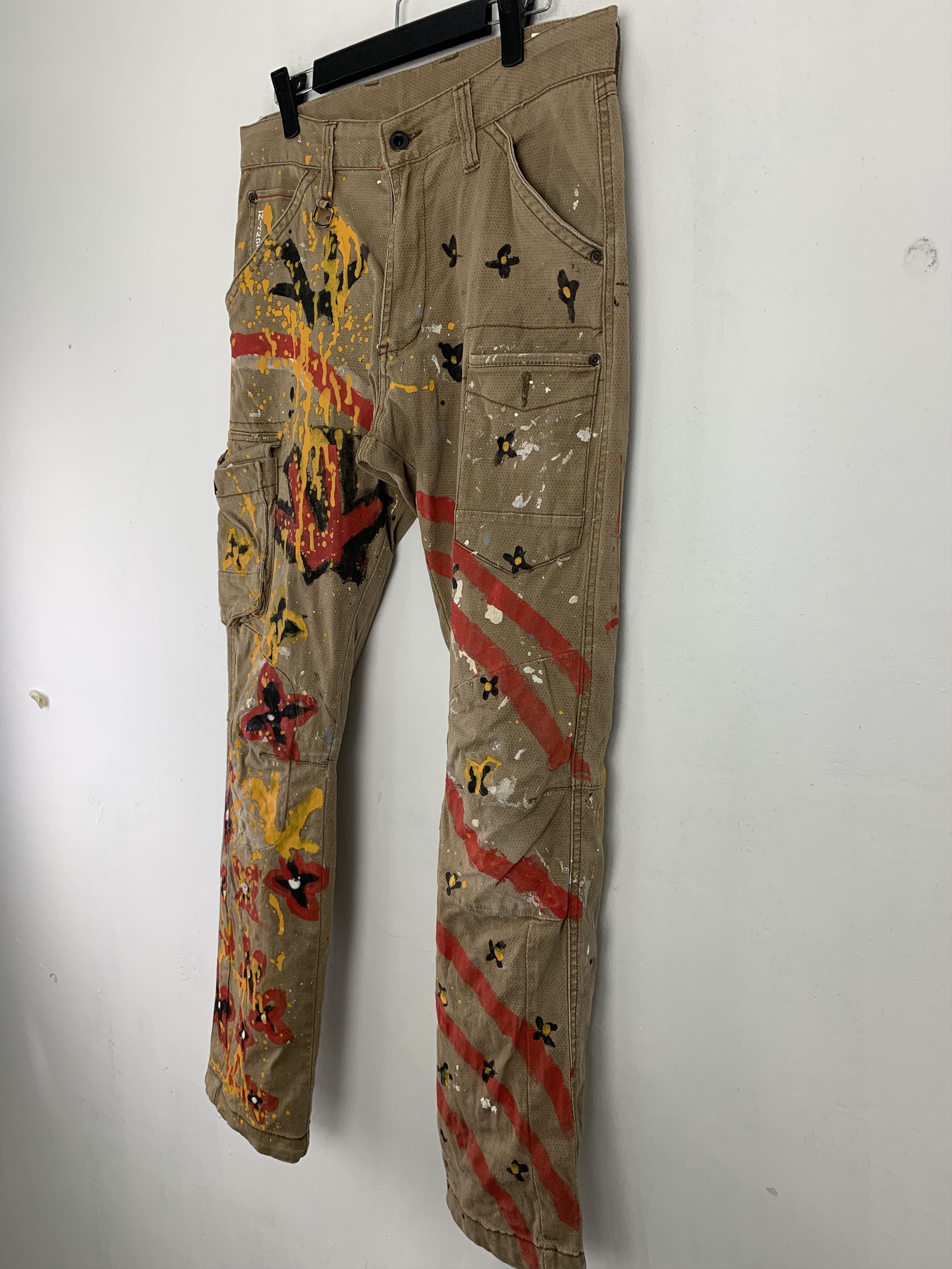 Japanese Brand Cargo Pants Painted Custom Vtg Japanese Branded Streetwear Size US 30 / EU 46 - 5 Thumbnail