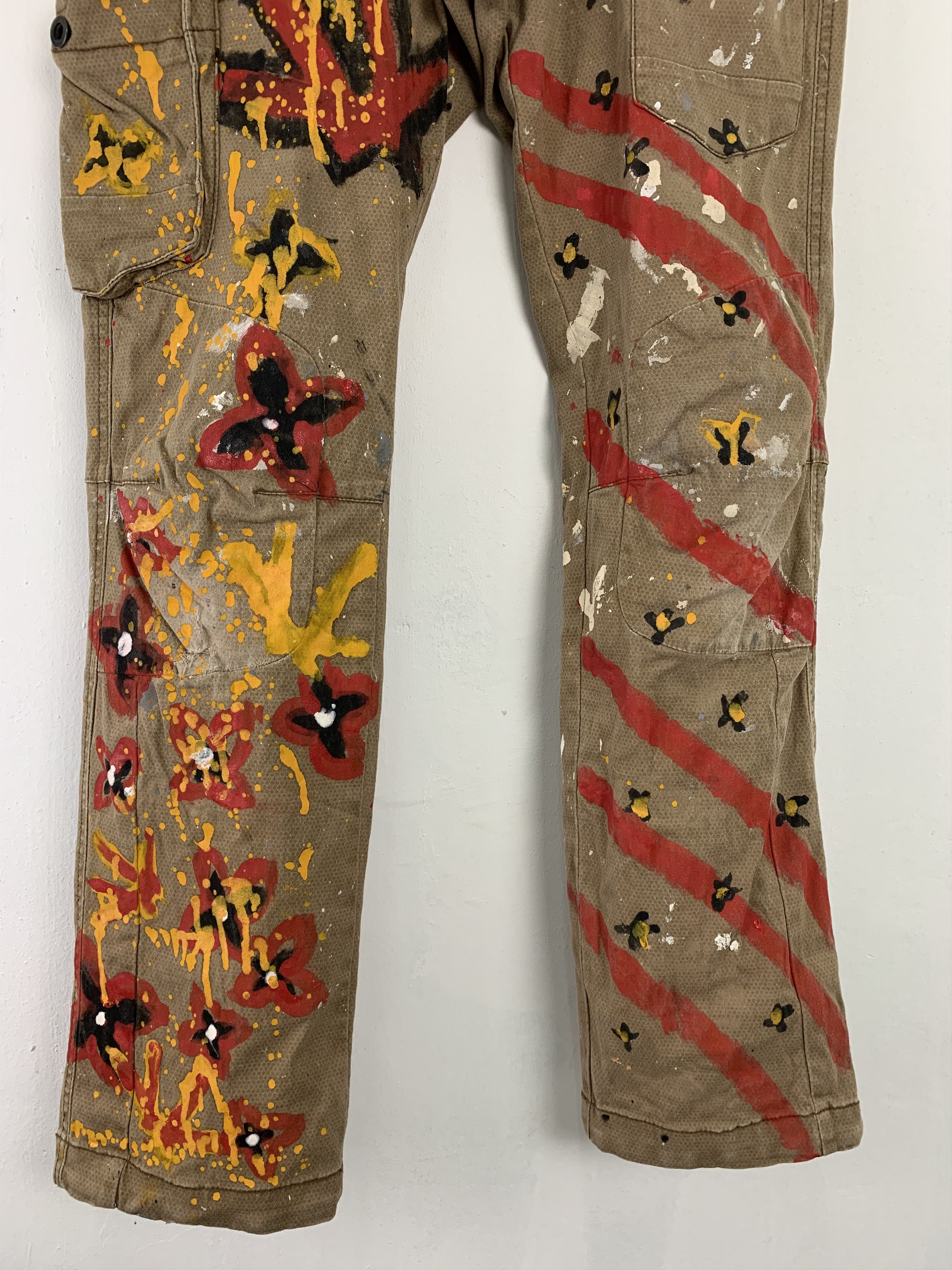 Japanese Brand Cargo Pants Painted Custom Vtg Japanese Branded Streetwear Size US 30 / EU 46 - 8 Thumbnail