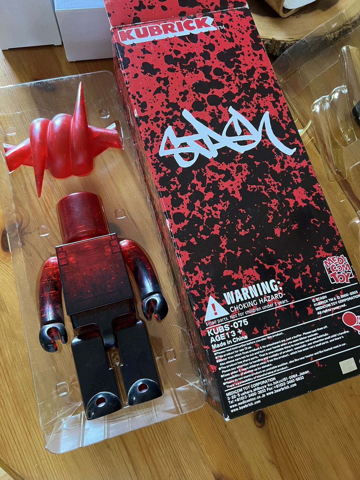 image of Medicom Toy 2003 Medicom Kubrick Stash Recon in Red Black, Men's