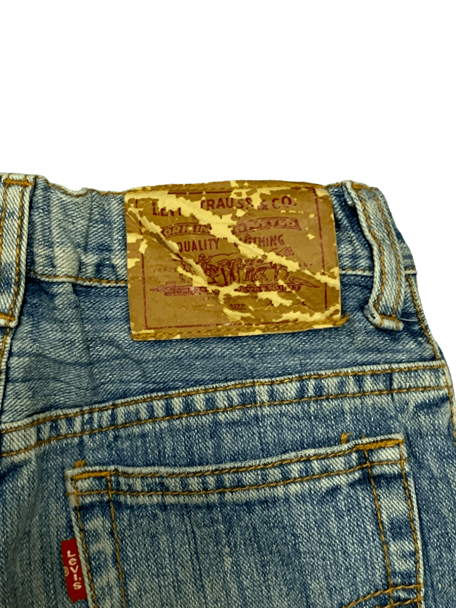Levi's × Levi's Vintage Clothing Vintage Levis Classic Blue Wash Distressed Jeans 22x28 Size 22" - 10 Thumbnail