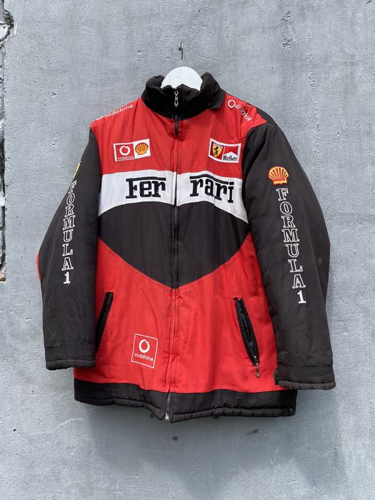 Vintage Vintage 90s FERRARI Marlboro Racing Jacket Distressed | Grailed