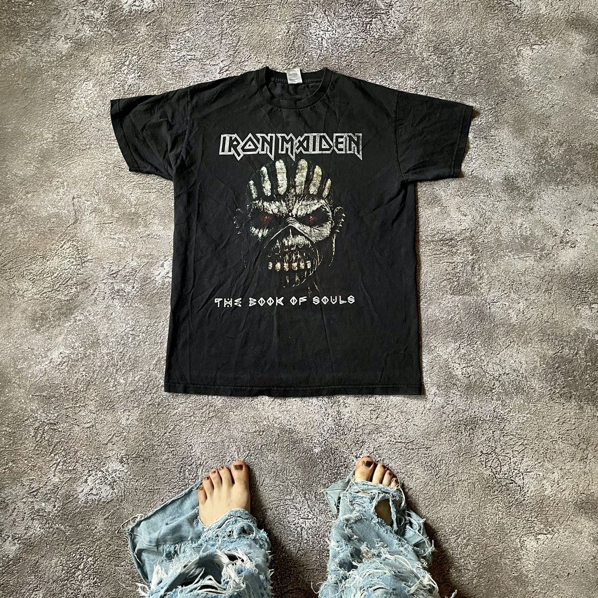 Band Tees Vintage Y2K Iron Maiden Face Angel DEAD Skulls Horror Tee Size US L / EU 52-54 / 3 - 1 Thumbnail