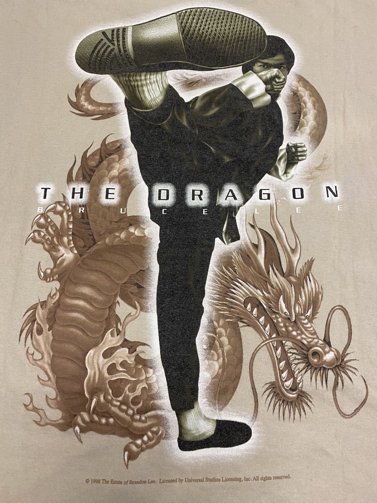 Vintage 🔥🔥💰💰Vintage Bruce Lee THE DRAGON MOVIE Size US L / EU 52-54 / 3 - 5 Thumbnail
