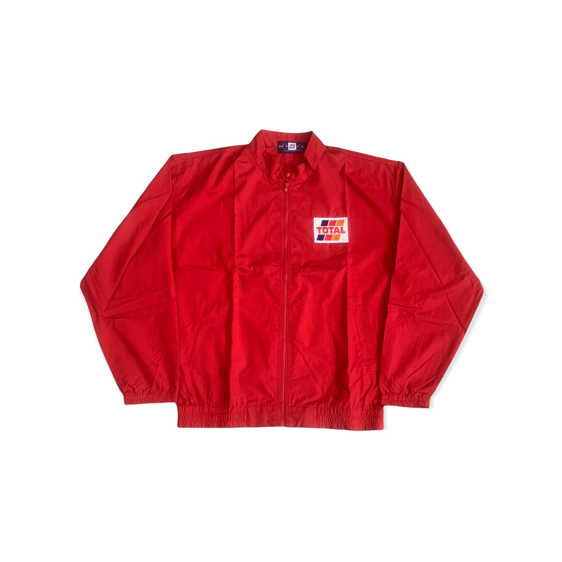 image of Gear Big For Sports x Racing Vintage Total Oil Racing Jacket in Car Red, Men's (Size Large)