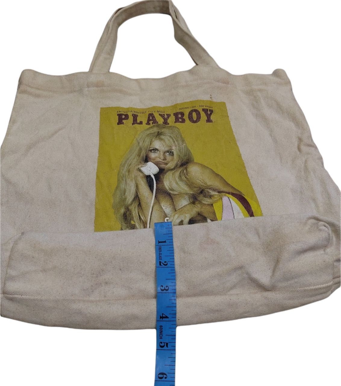 Hook-Ups × Playboy × Vintage Playboy Vintage Tote Bag Magazines Nudes /Hookup Size ONE SIZE - 6 Thumbnail