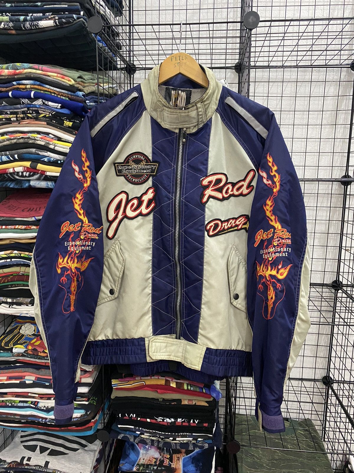 Vintage drag racing jacket new arrivals