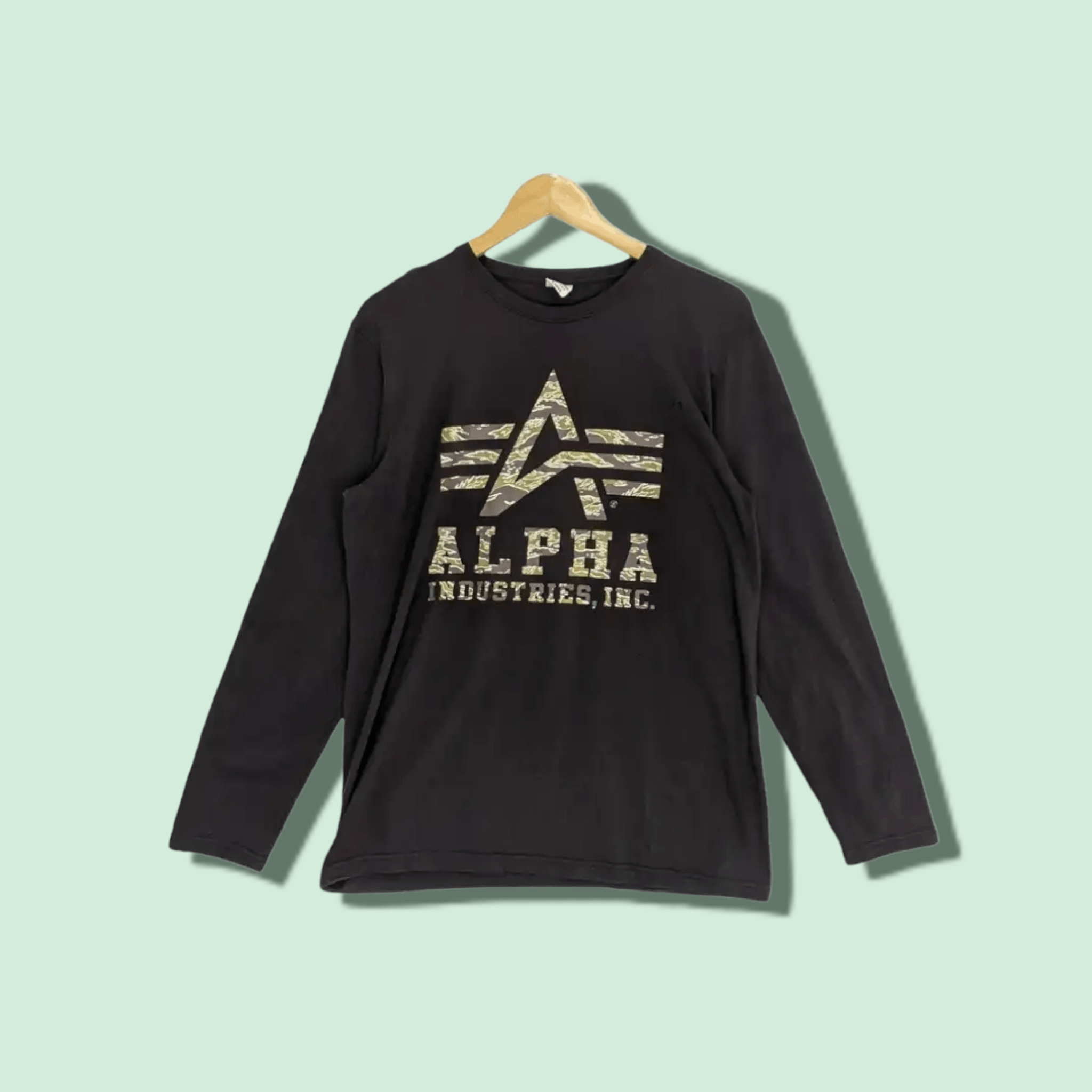 Alpha Industries ALPHA INDUSTRIES Air Force Big Logo Long Sleeve T-Shirt Size US L / EU 52-54 / 3 - 1 Thumbnail
