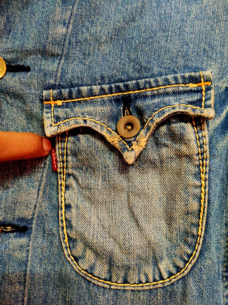 Levi's Vintage Clothing Levis Ladies Denim Jacket Size ONE SIZE - 4 Thumbnail