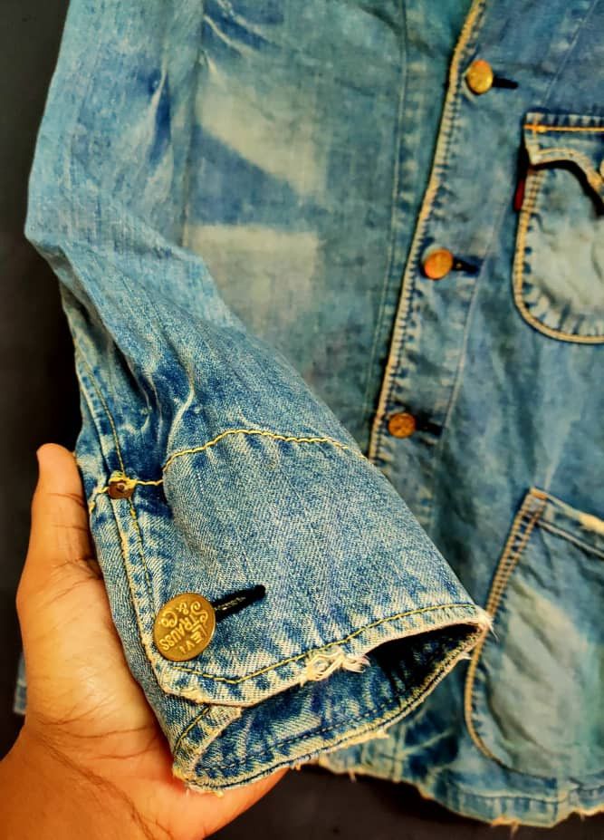 Levi's Vintage Clothing Levis Ladies Denim Jacket Size ONE SIZE - 6 Thumbnail
